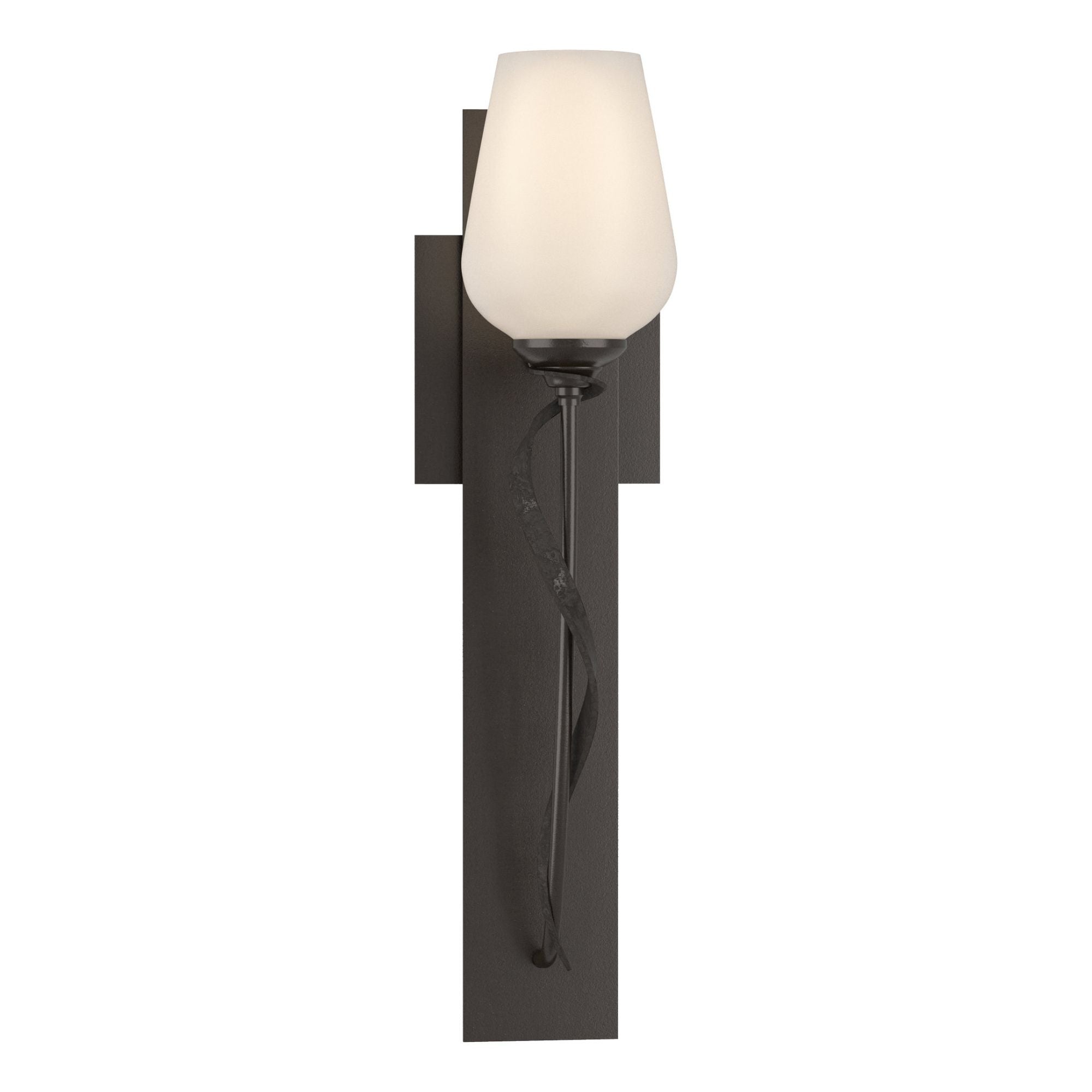 Flora Opal Glass Sconce 1-Light Opal Glass (GG) in Oil Rubbed Bronze