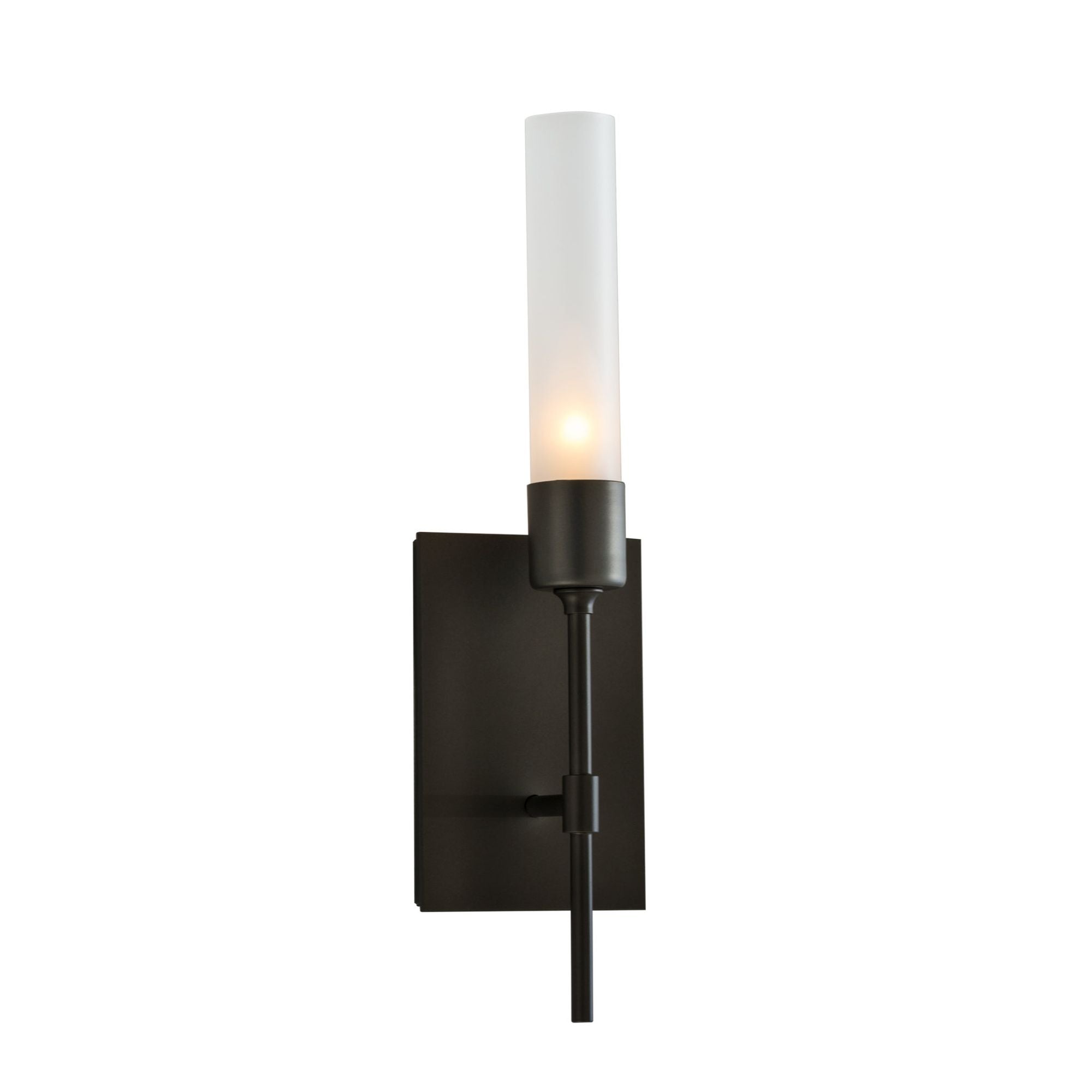 Vela Sconce 1-Light Frosted Glass (FD) in Dark Smoke