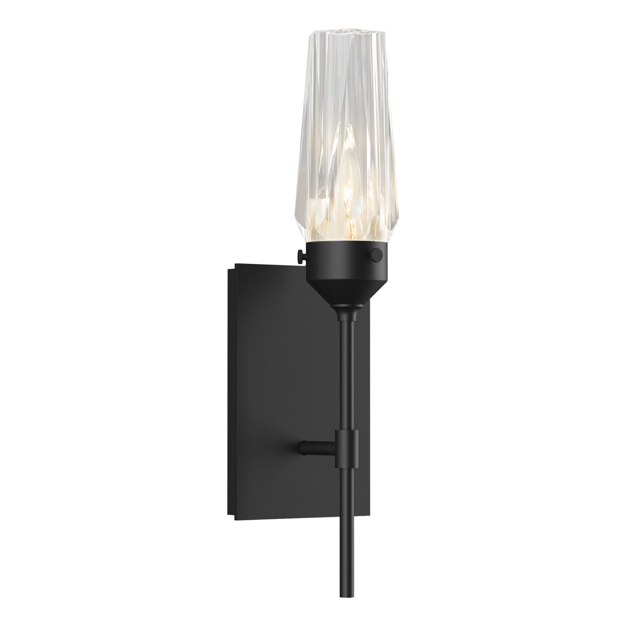 Luma Sconce 1-Light Crystal in Black