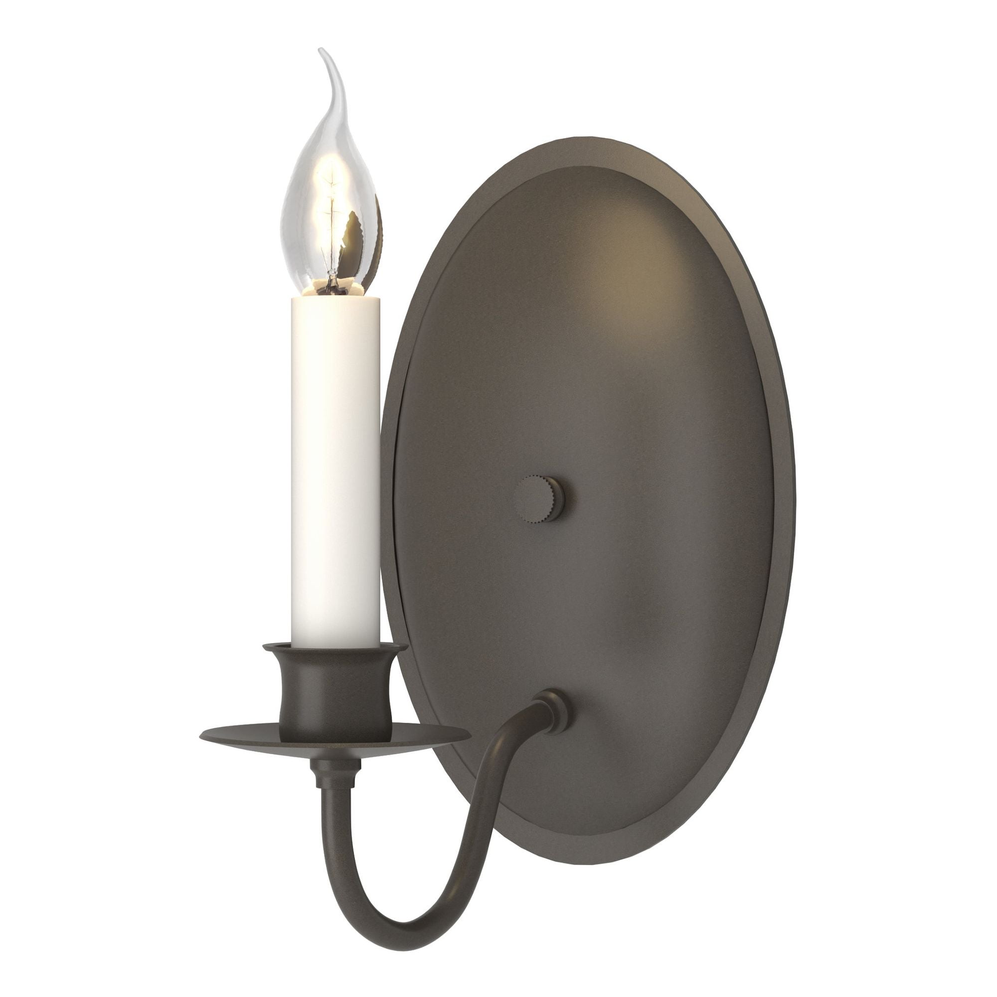 Simple Lines Sconce 1-Light in Dark Smoke