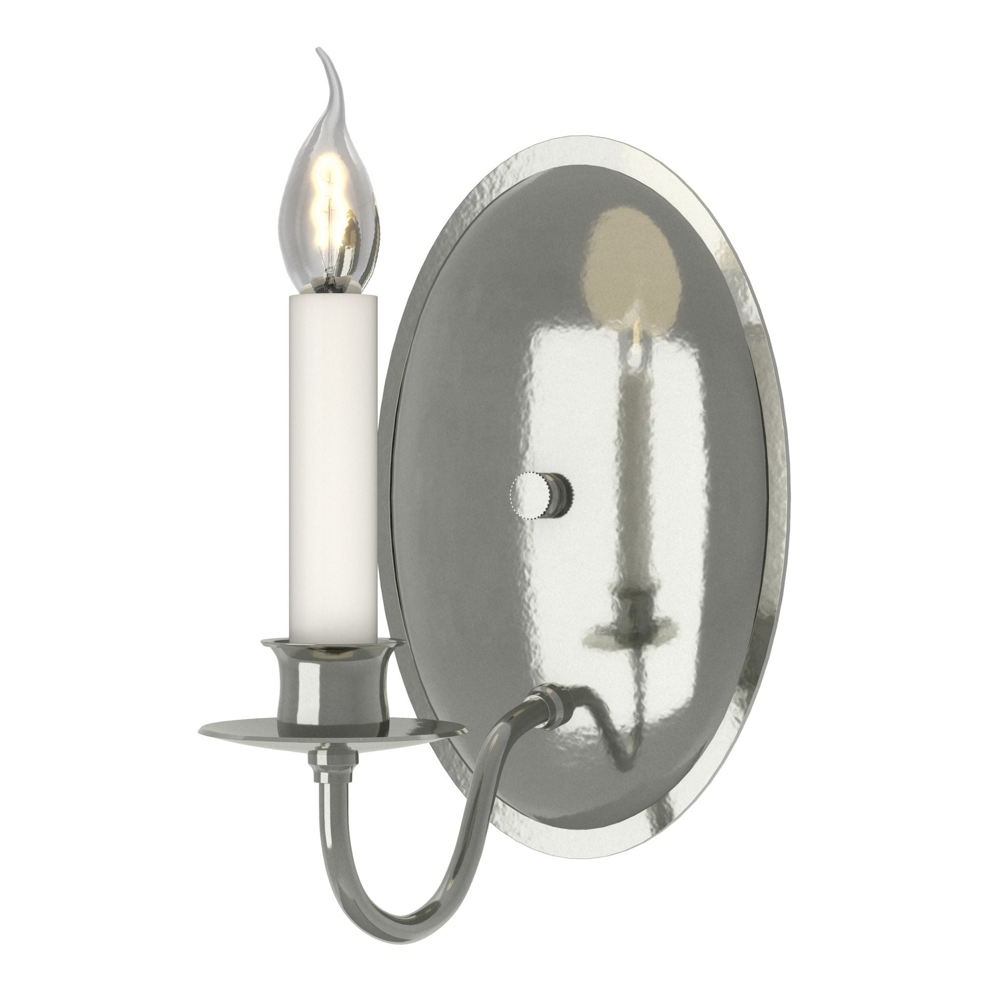 Simple Lines Sconce 1-Light in Sterling