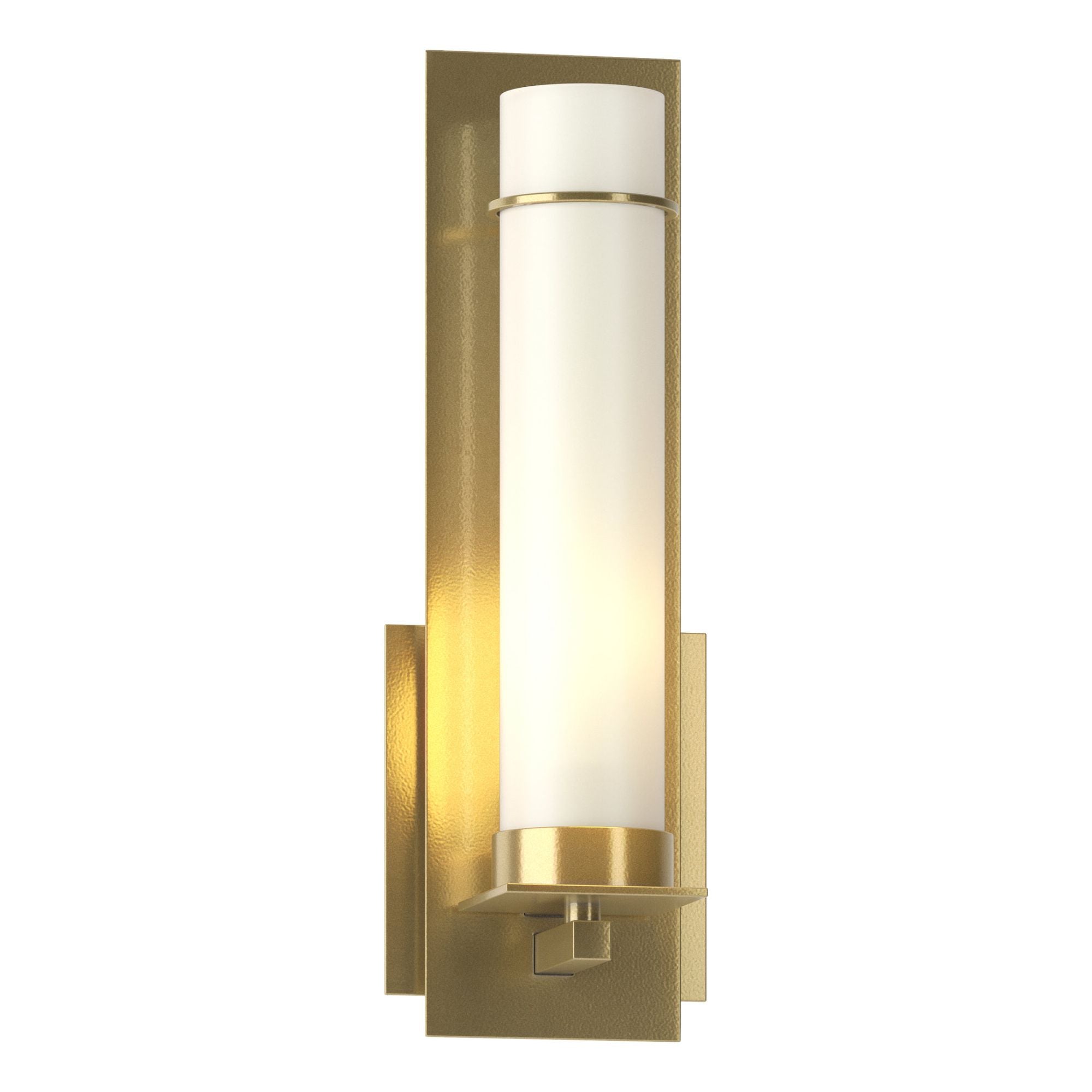 New Town Sconce 1-Light Opal Glass (GG) in Modern Brass