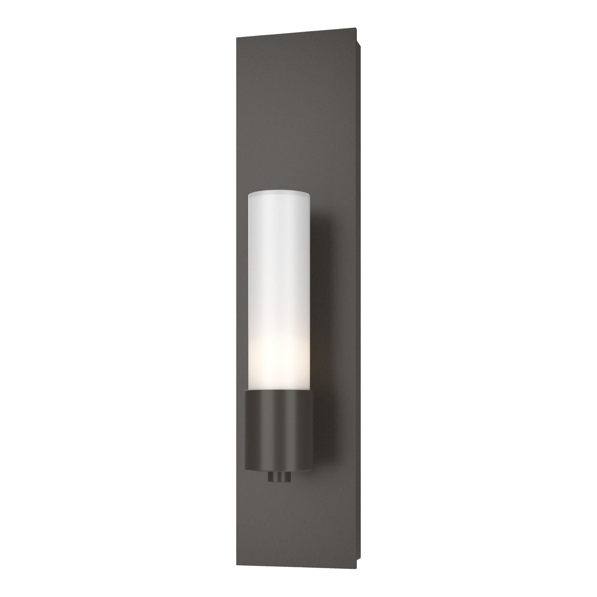 Pillar 1 Light Sconce 1-Light Opal Glass (GG) in Dark Smoke