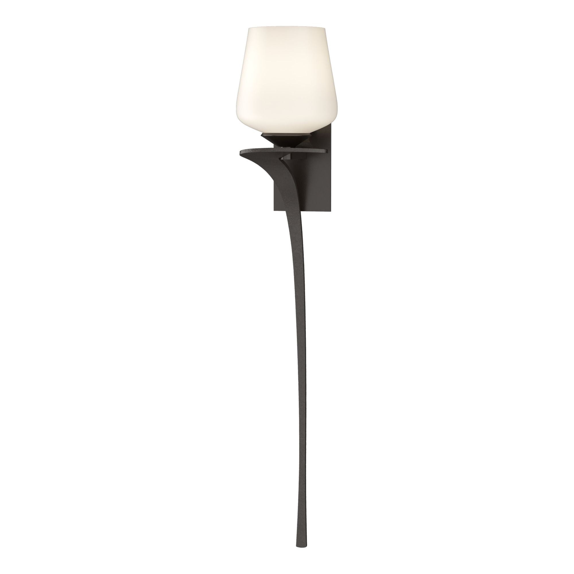 Antasia Single Glass 1 Light Sconce 1-Light Left Facing Opal Glass (GG) in Oil Rubbed Bronze