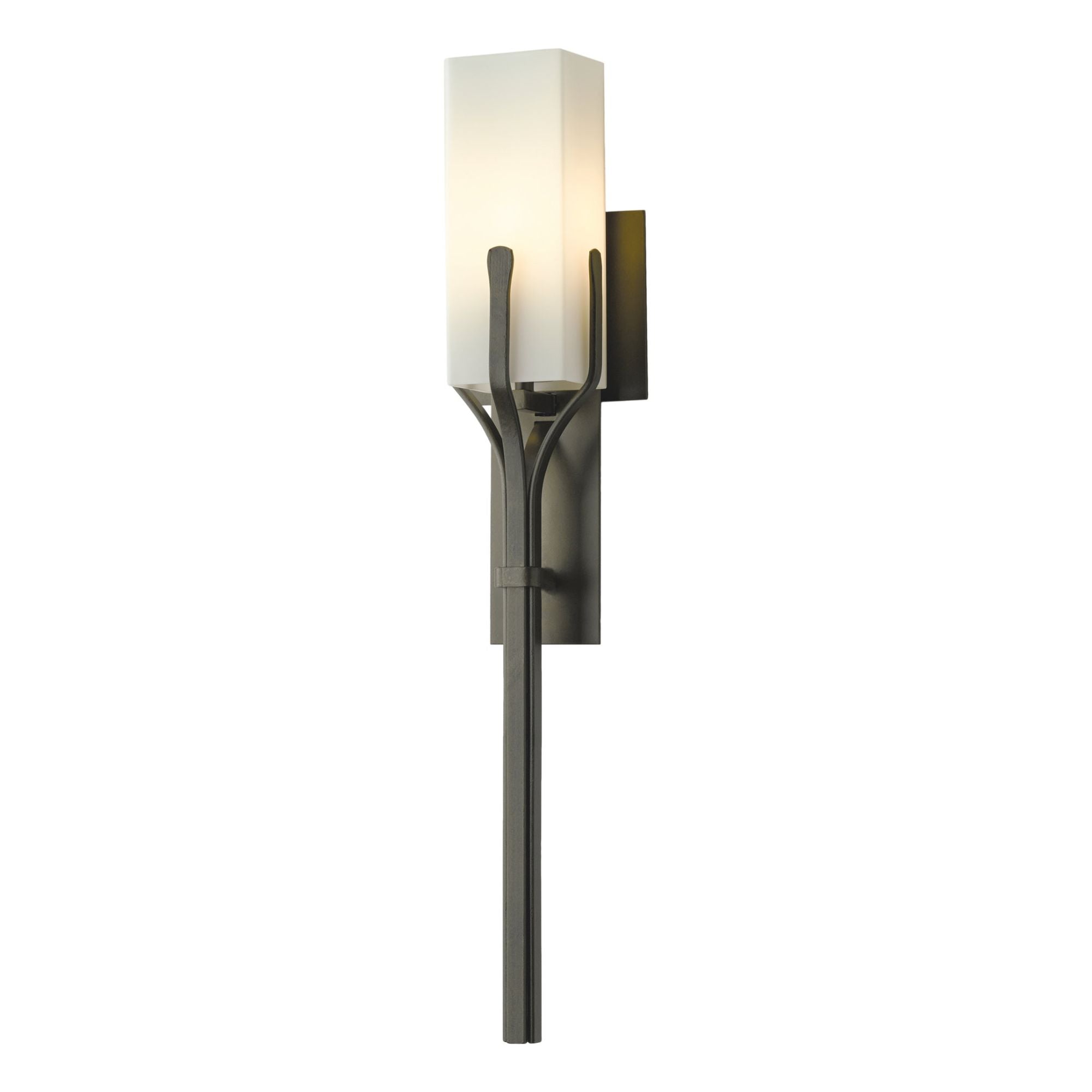 Mediki Sconce 1-Light Opal Glass (GG) in Dark Smoke