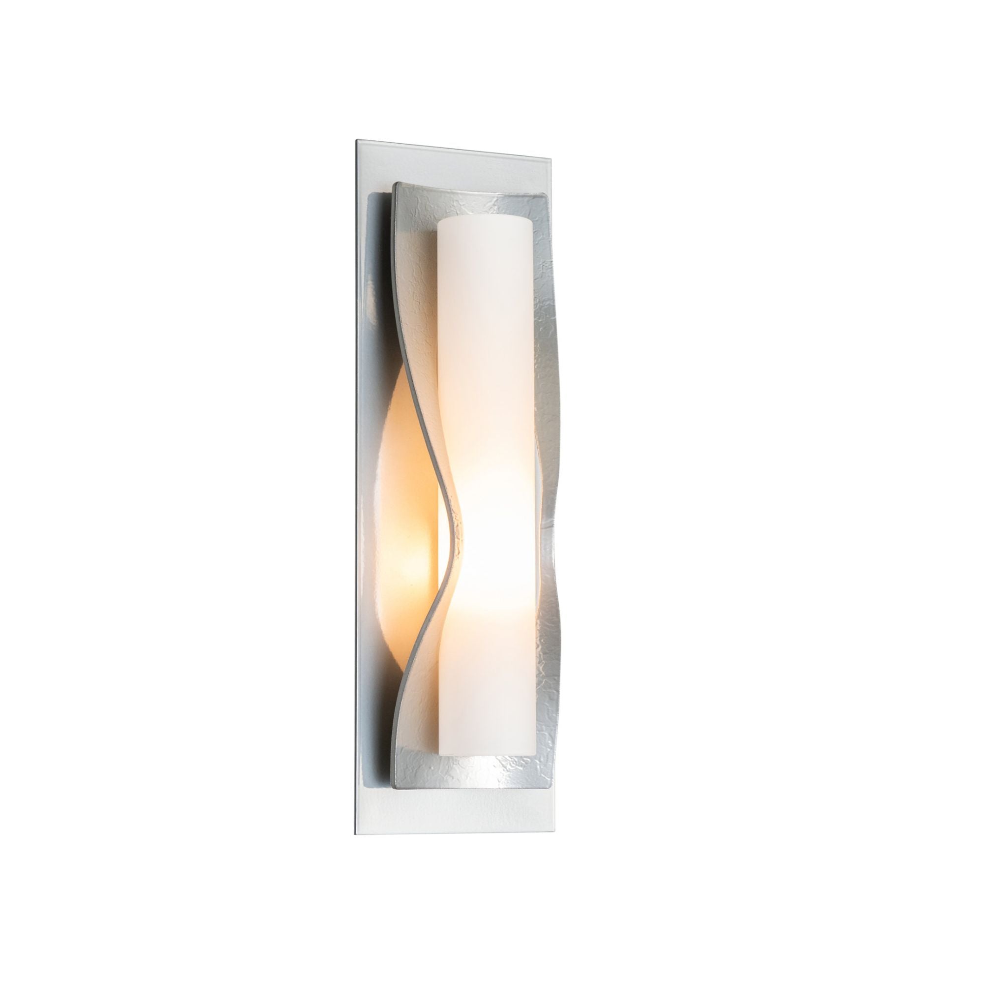 Dune Sconce 1-Light Opal Glass (GG) in Sterling