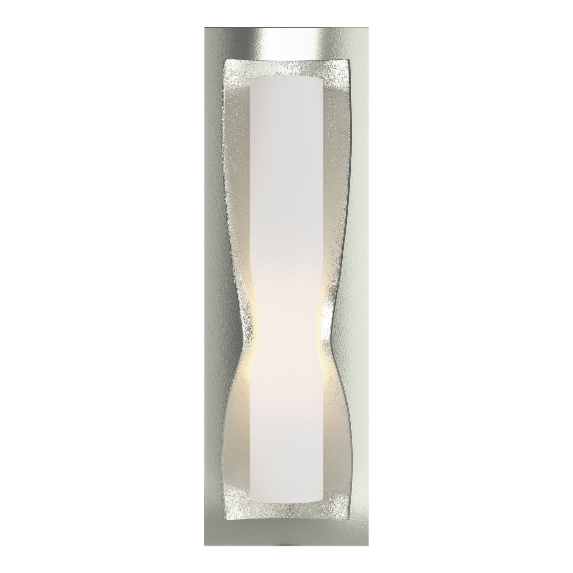 Dune Sconce 1-Light Opal Glass (GG) in Sterling