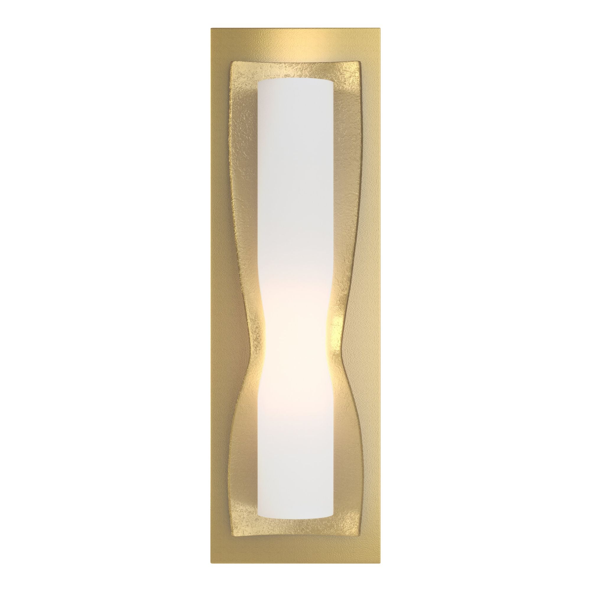 Dune Sconce 1-Light Opal Glass (GG) in Modern Brass