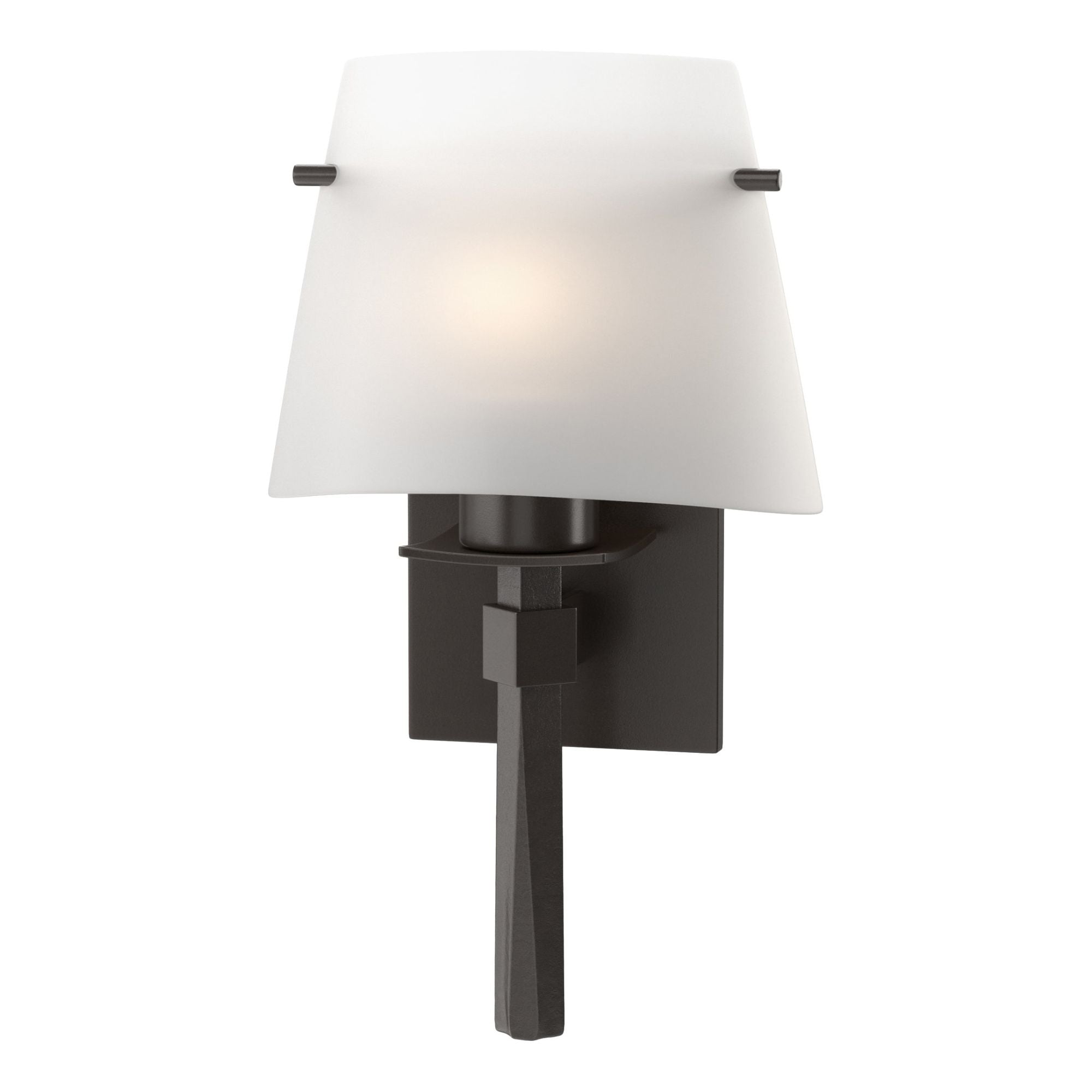 Beacon Hall Half Cone Glass Sconce 1-Light Opal Glass (GG) in Oil Rubbed Bronze