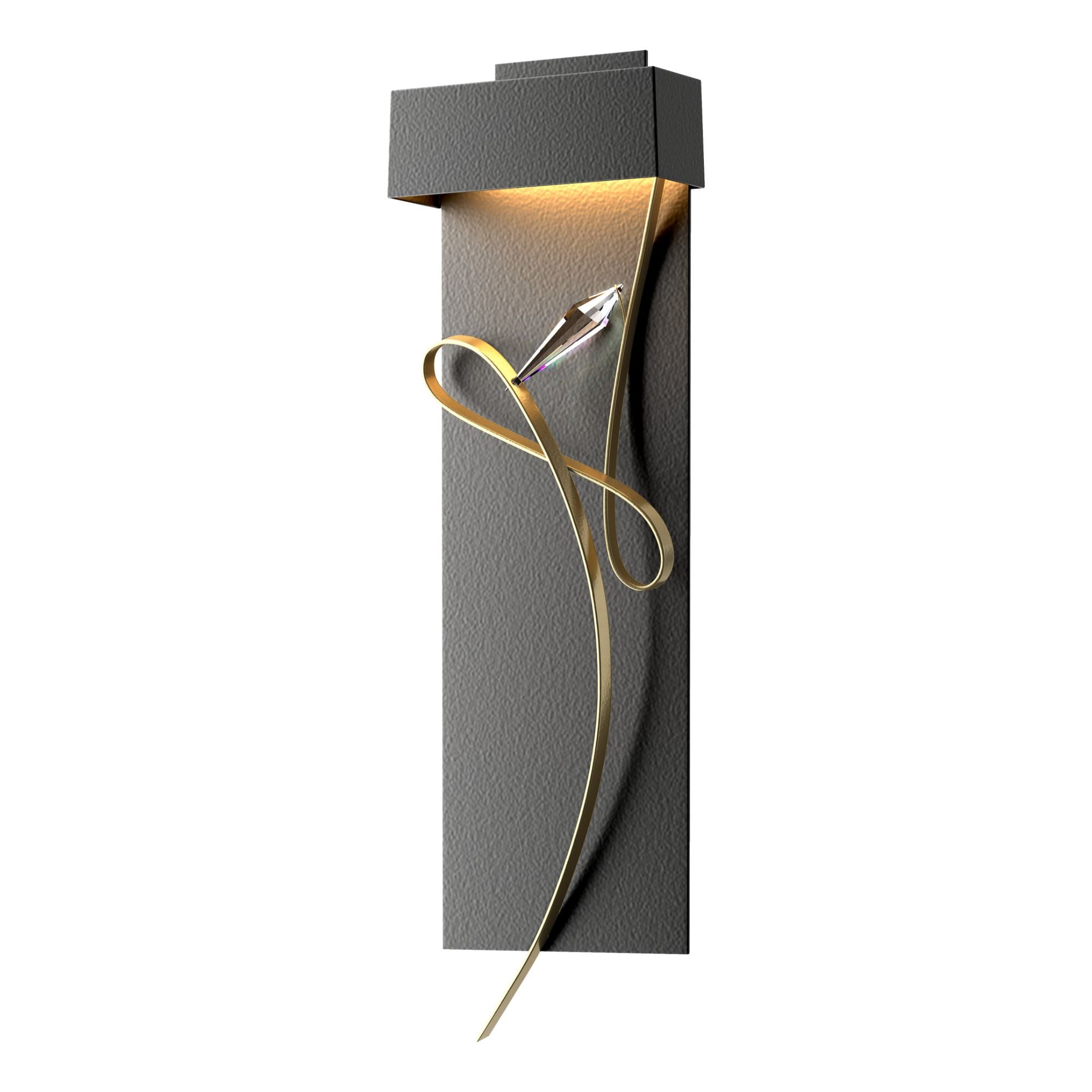 Rhapsody LED Sconce Modern Brass Accent LED in Black