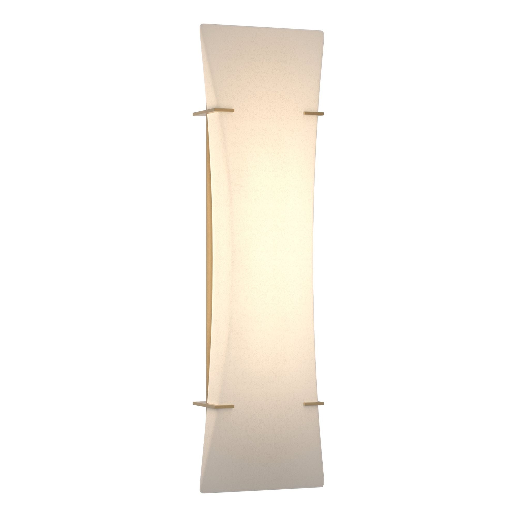 Bento Sconce LED Spun Frost (SH) in Modern Brass