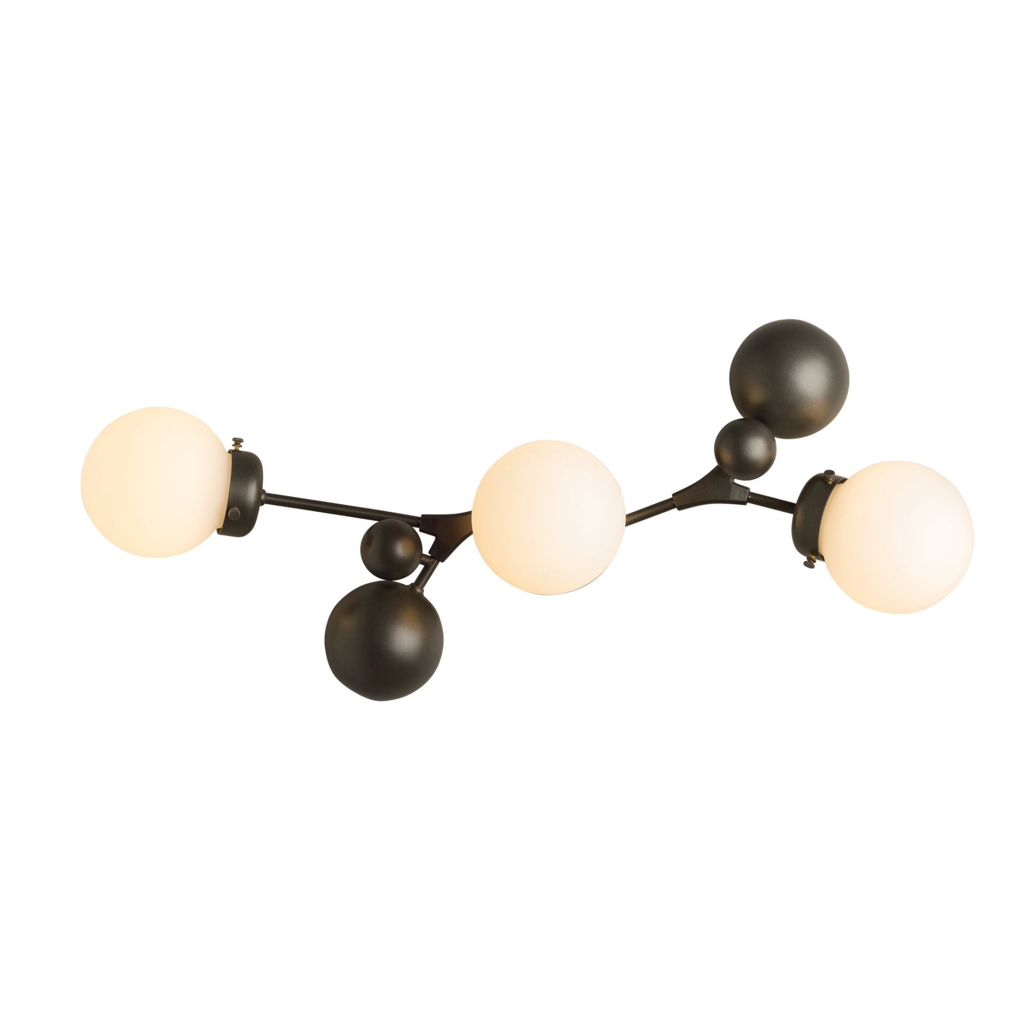 Sprig Sconce 3-Light Opal Glass (GG) in Dark Smoke