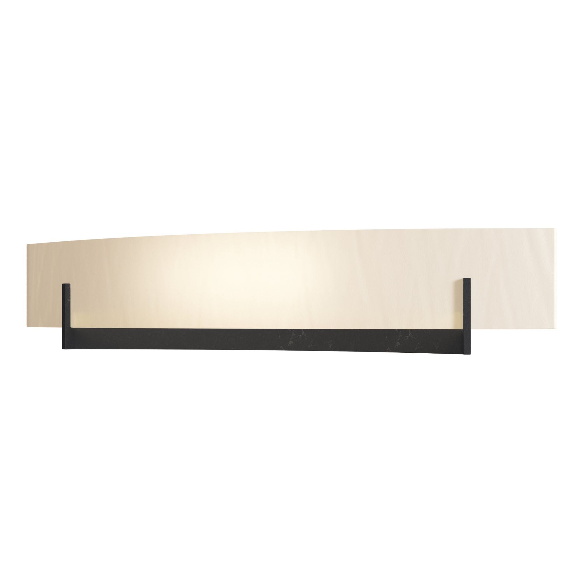 Axis Large Sconce 2-Light White Art Glass (BB) in Black