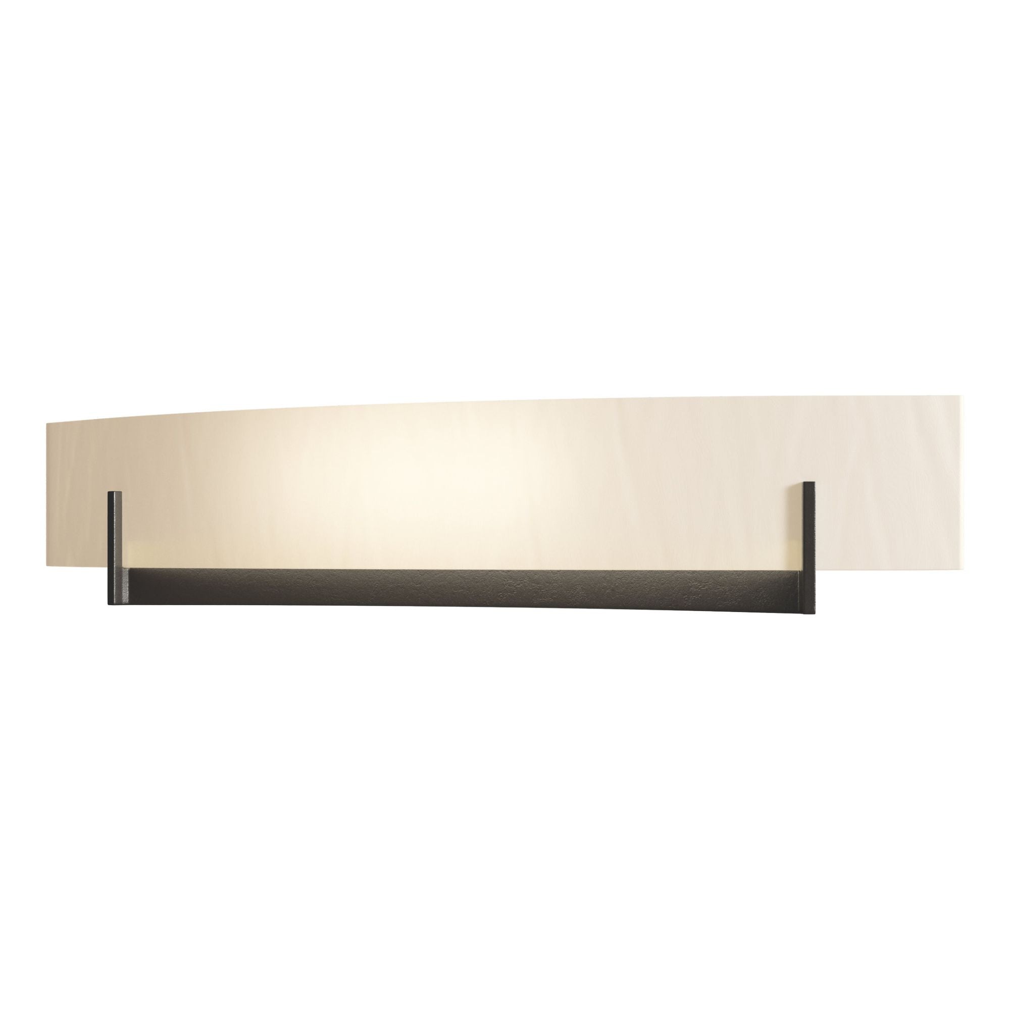 Axis Large Sconce 2-Light White Art Glass (BB) in Oil Rubbed Bronze