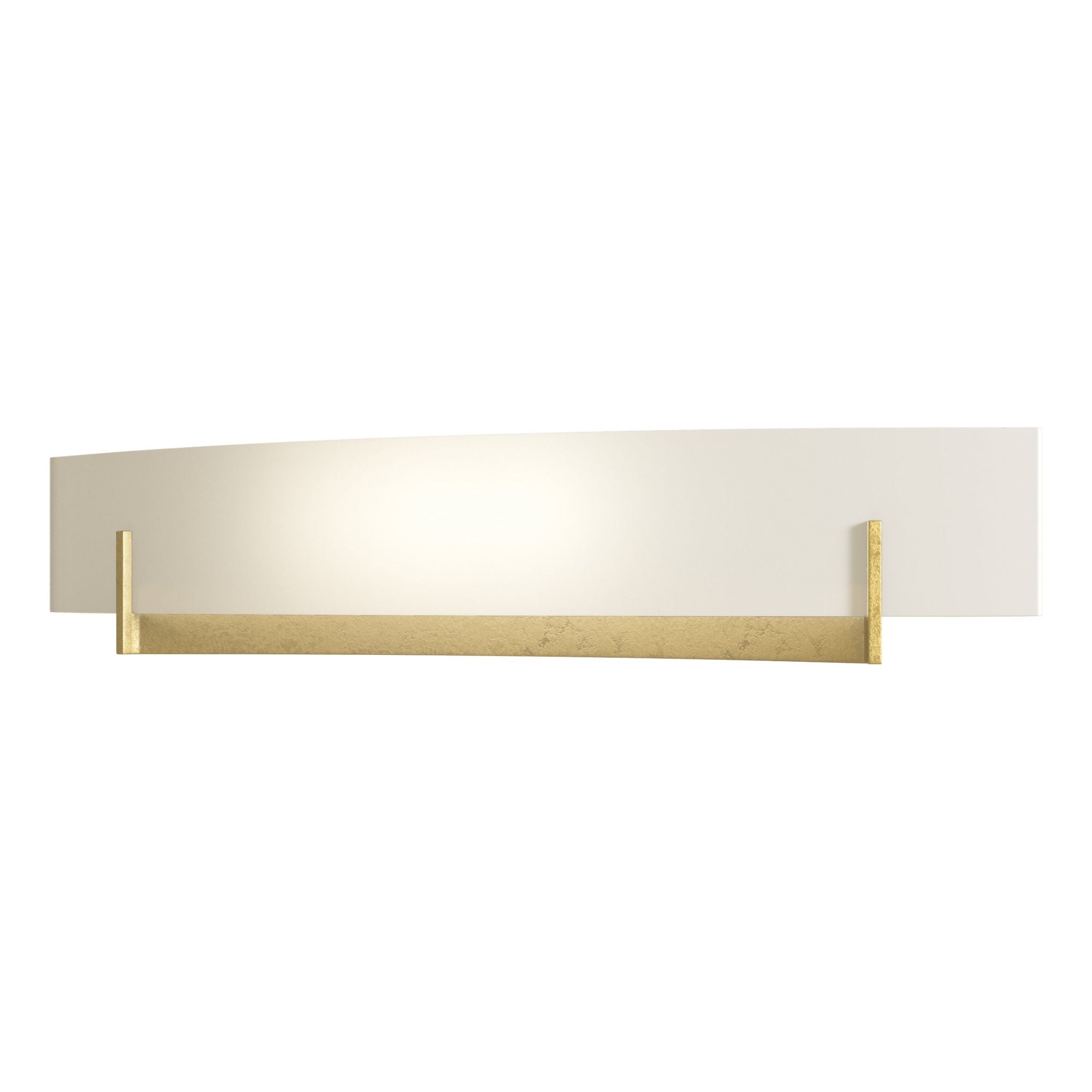 Axis Large Sconce 2-Light Opal Glass (GG) in Modern Brass