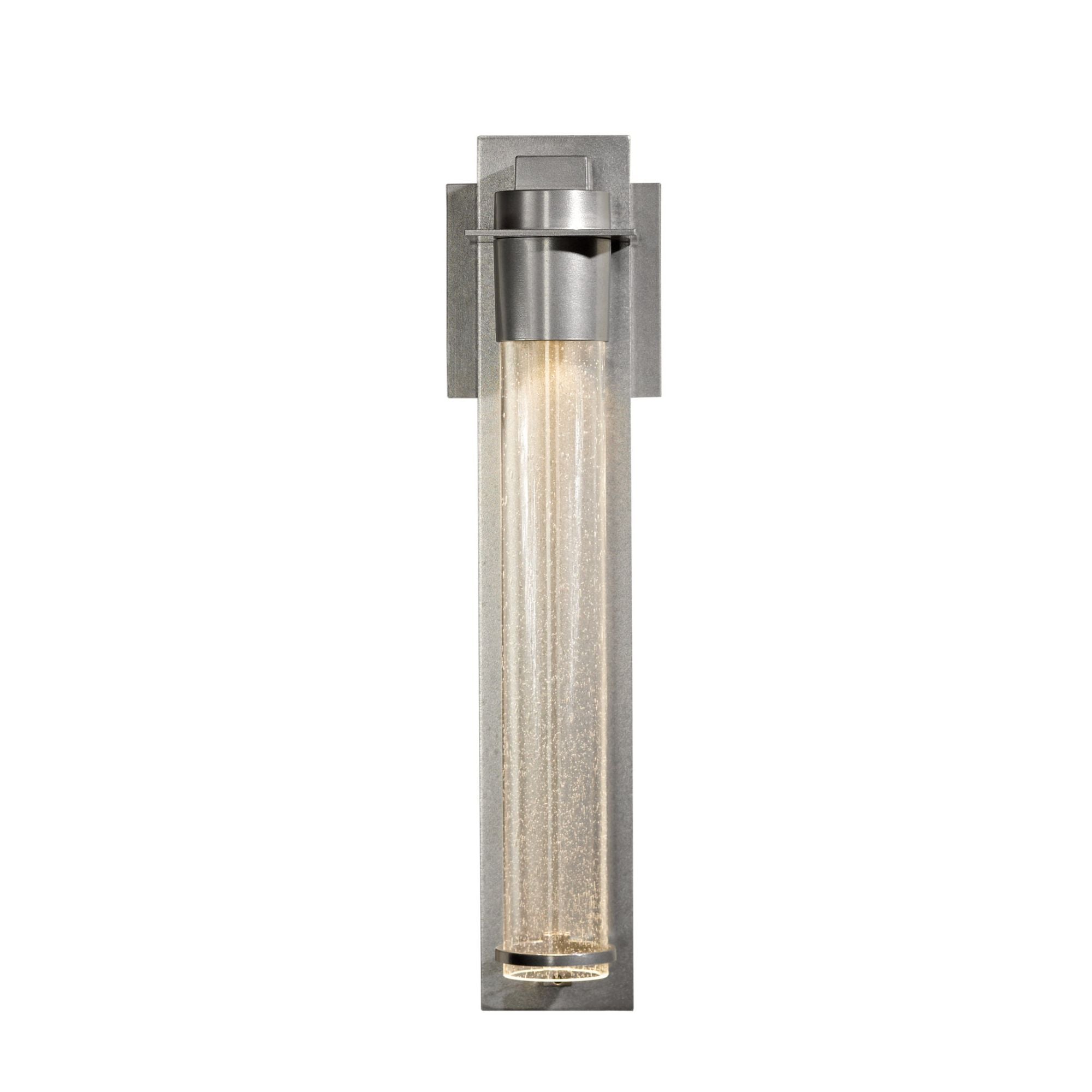 Airis Small Sconce 1-Light Seeded Clear Glass (II) in Sterling
