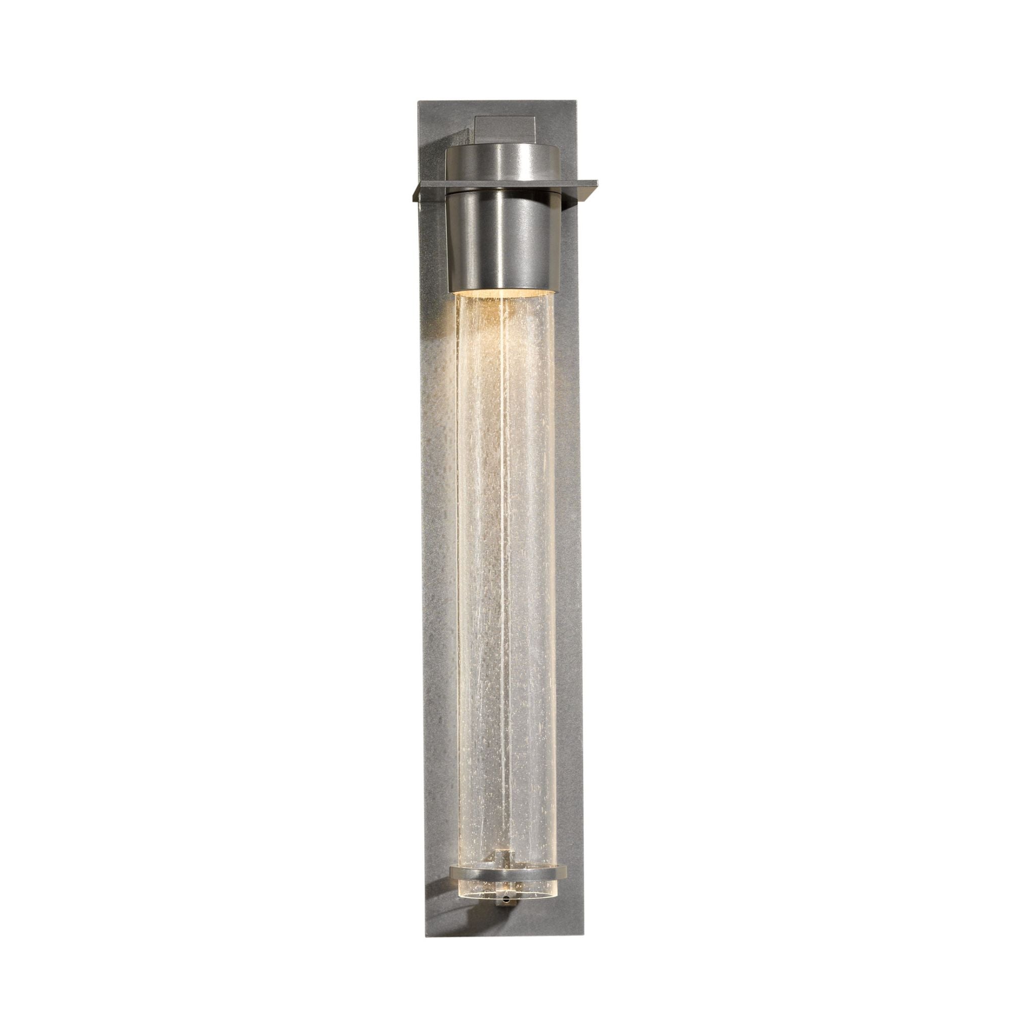 Airis Sconce 1-Light Seeded Clear Glass (II) in Sterling