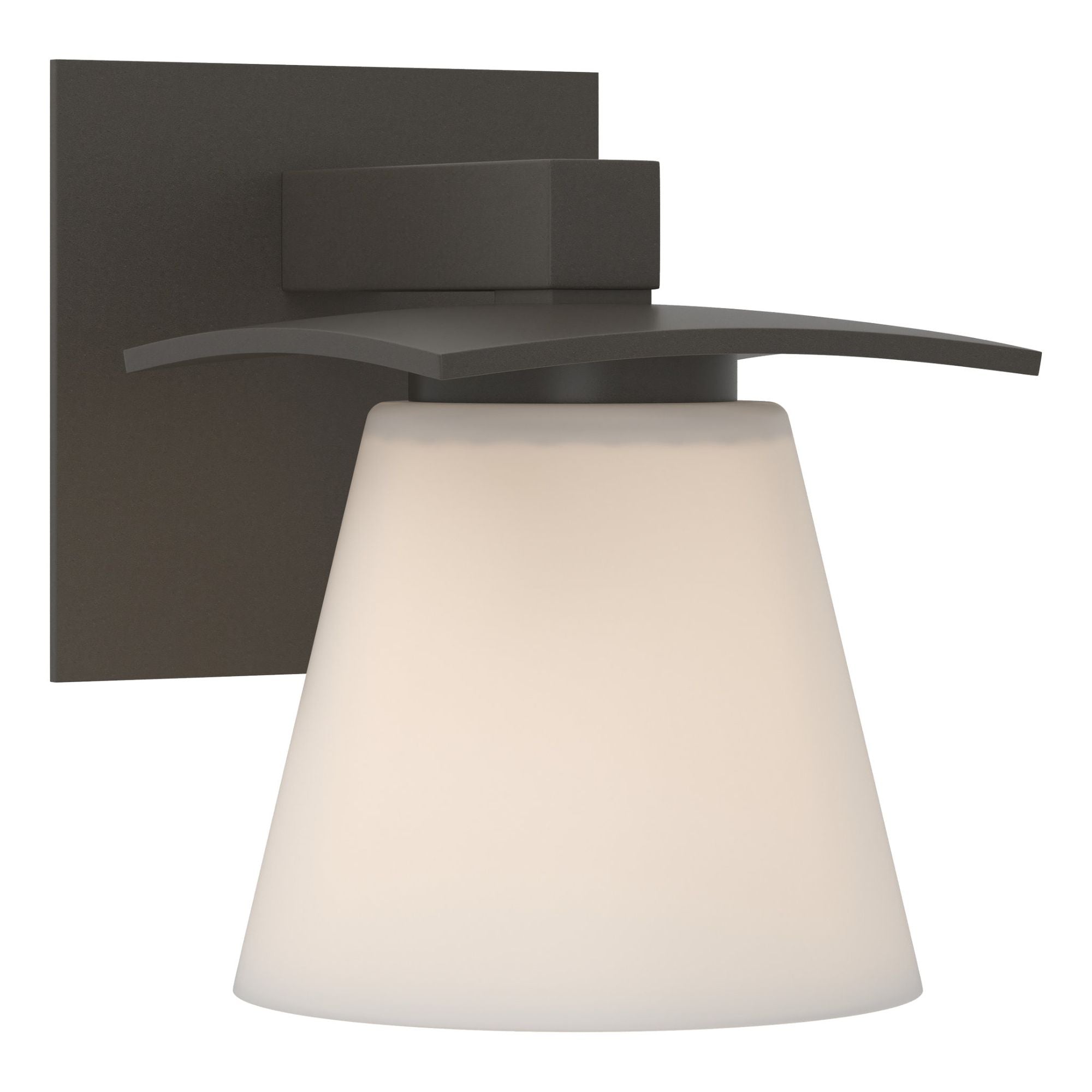 Wren 1 Light Sconce 1-Light Opal Glass (GG) in Dark Smoke