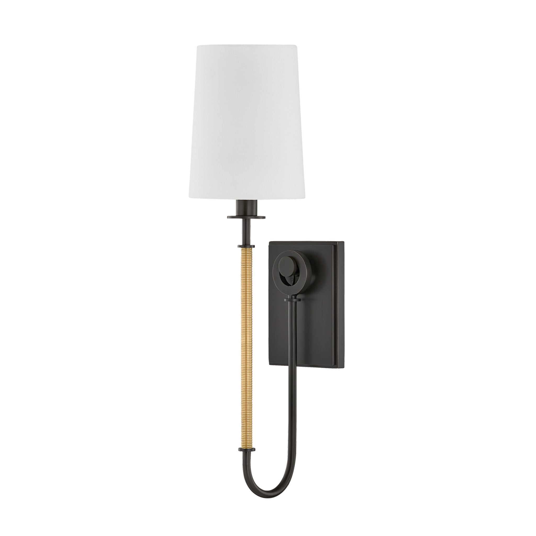 Glenmont 1-Light Wall Sconce in Aged Brass 5.25W x 20.5H (2071-AGB/DB)