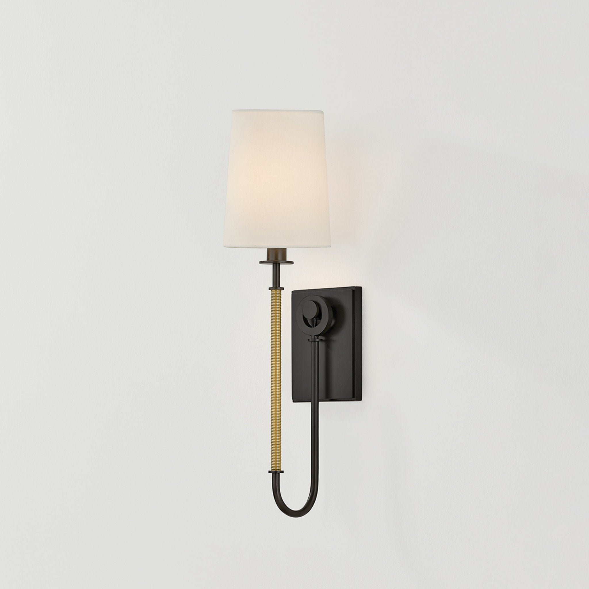 Glenmont 1-Light Wall Sconce in Aged Brass 5.25W x 20.5H (2071-AGB/DB)