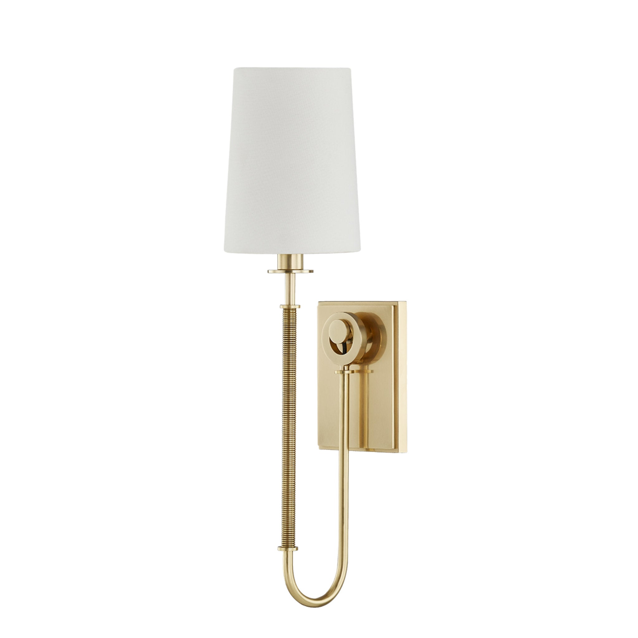 Glenmont 1-Light Wall Sconce in Aged Brass 5.25W x 20.5H (2071-AGB)