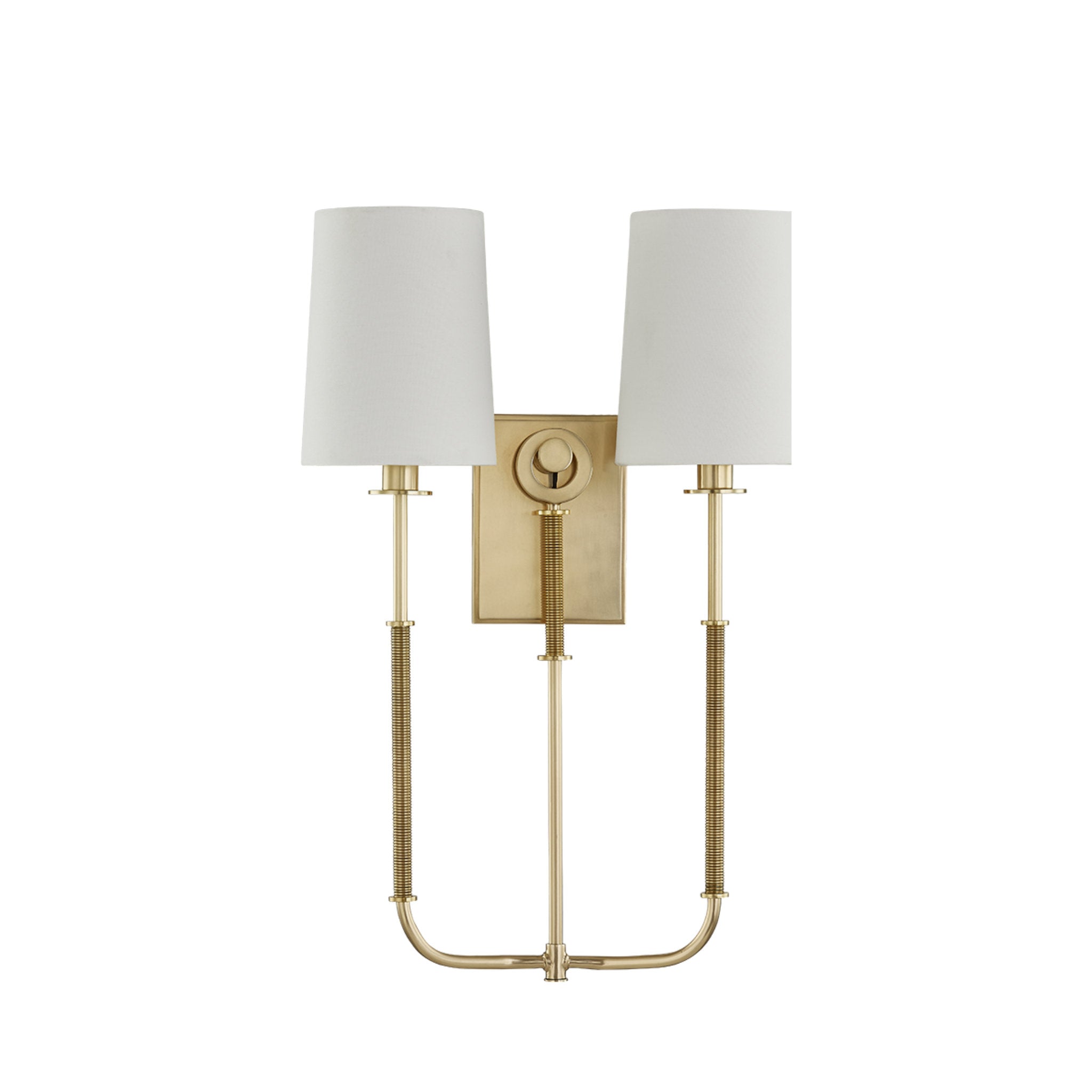 Glenmont 2-Light Wall Sconce in Aged Brass 14W x 21H (2072-AGB)
