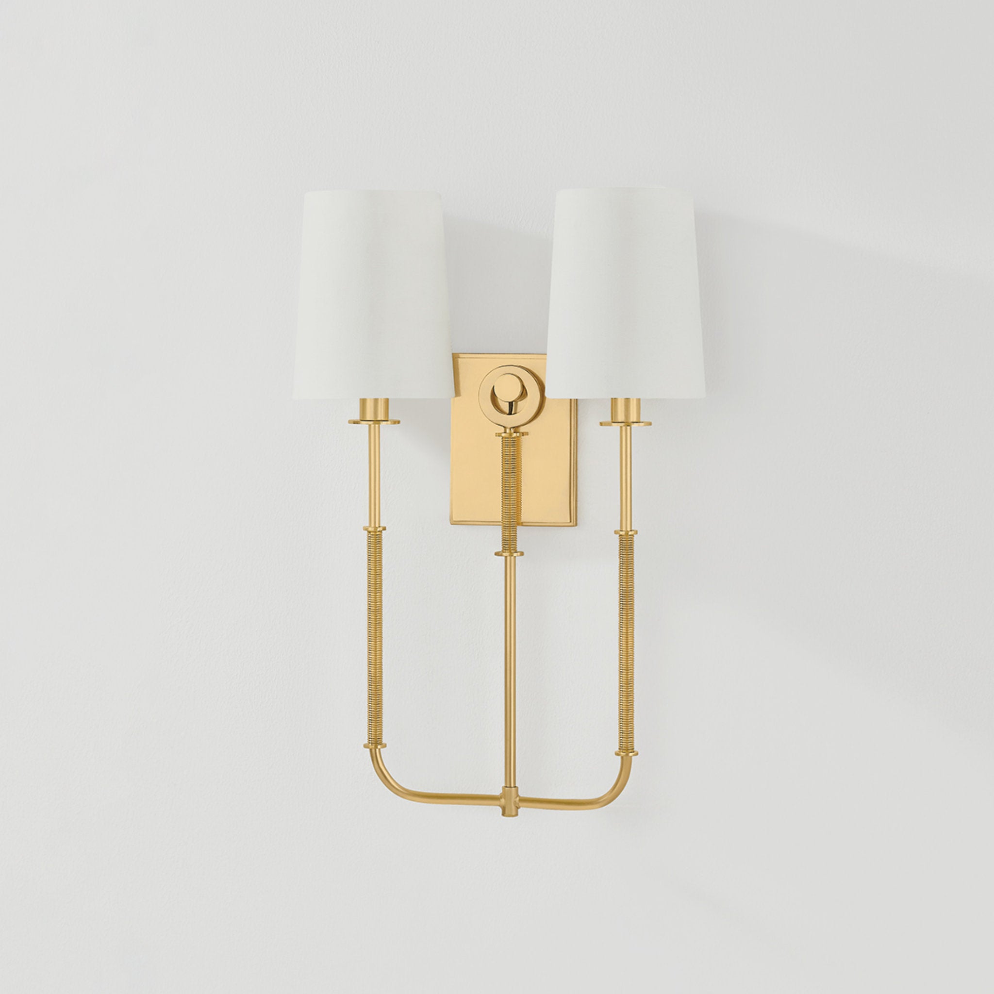 Glenmont 2-Light Wall Sconce in Aged Brass 14W x 21H (2072-AGB)