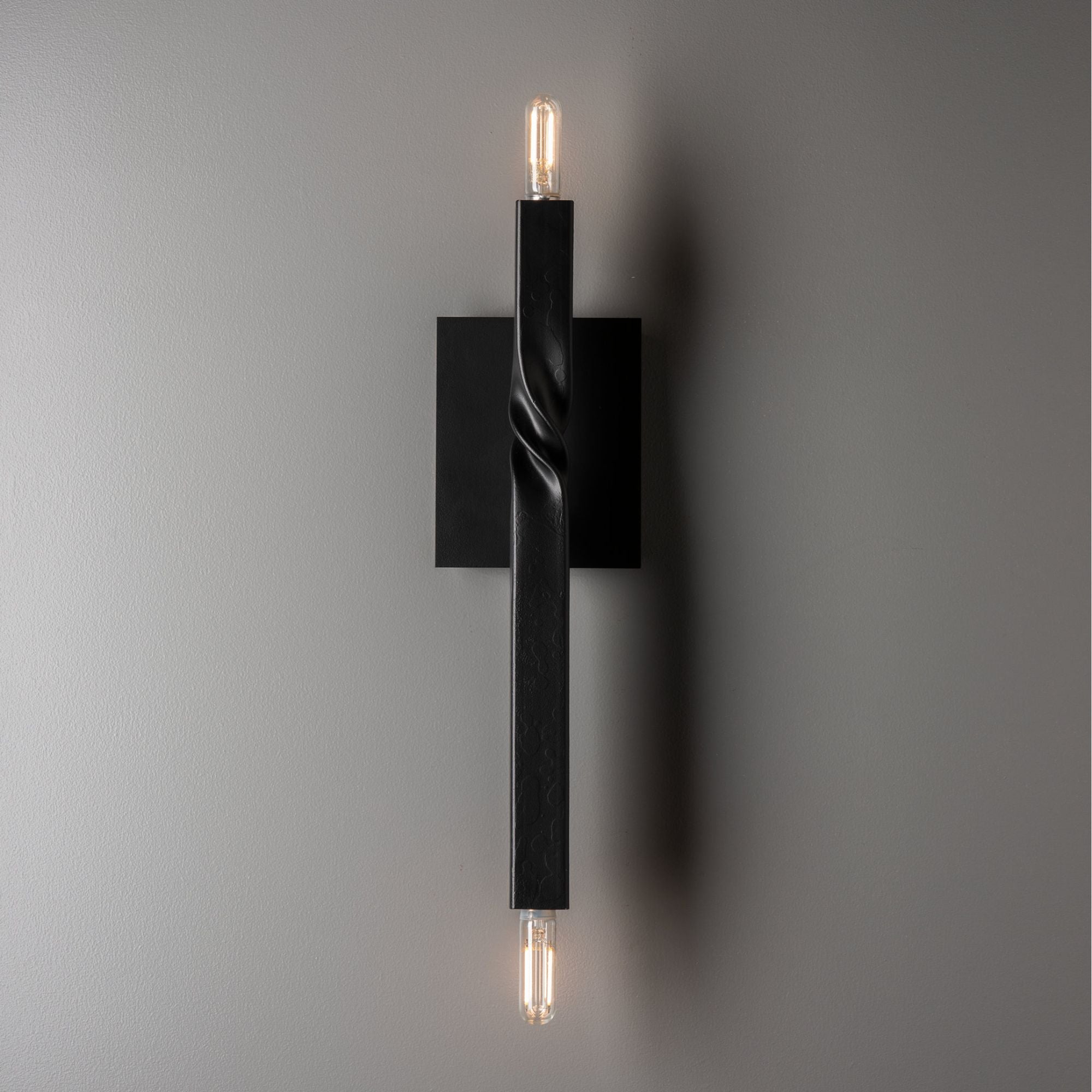Helix Sconce 2-Light in Black