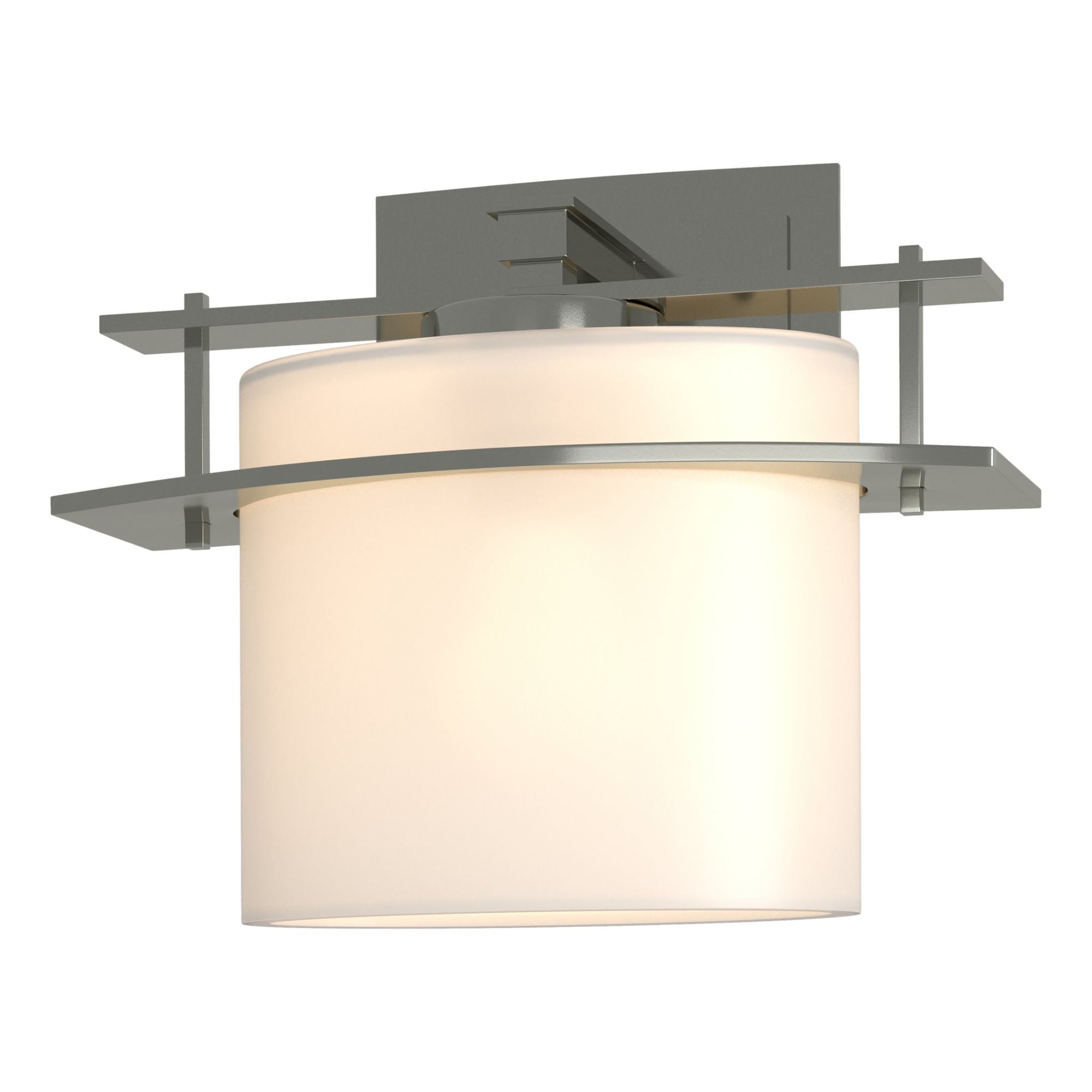 Arc Ellipse 1 Light Sconce 1-Light Opal Glass (GG) in Sterling