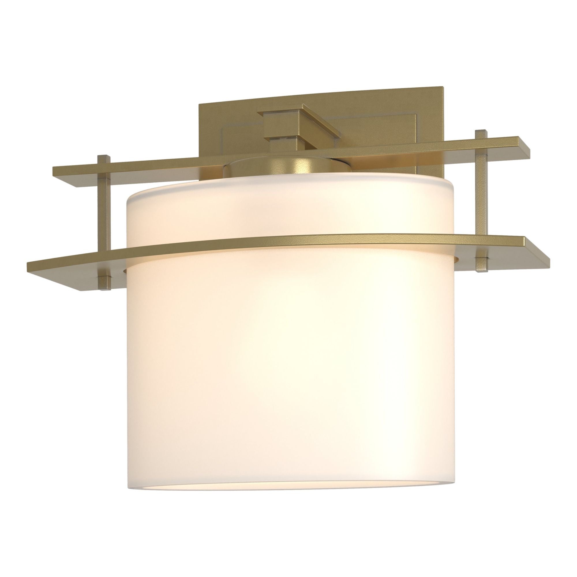 Arc Ellipse 1 Light Sconce 1-Light Opal Glass (GG) in Modern Brass