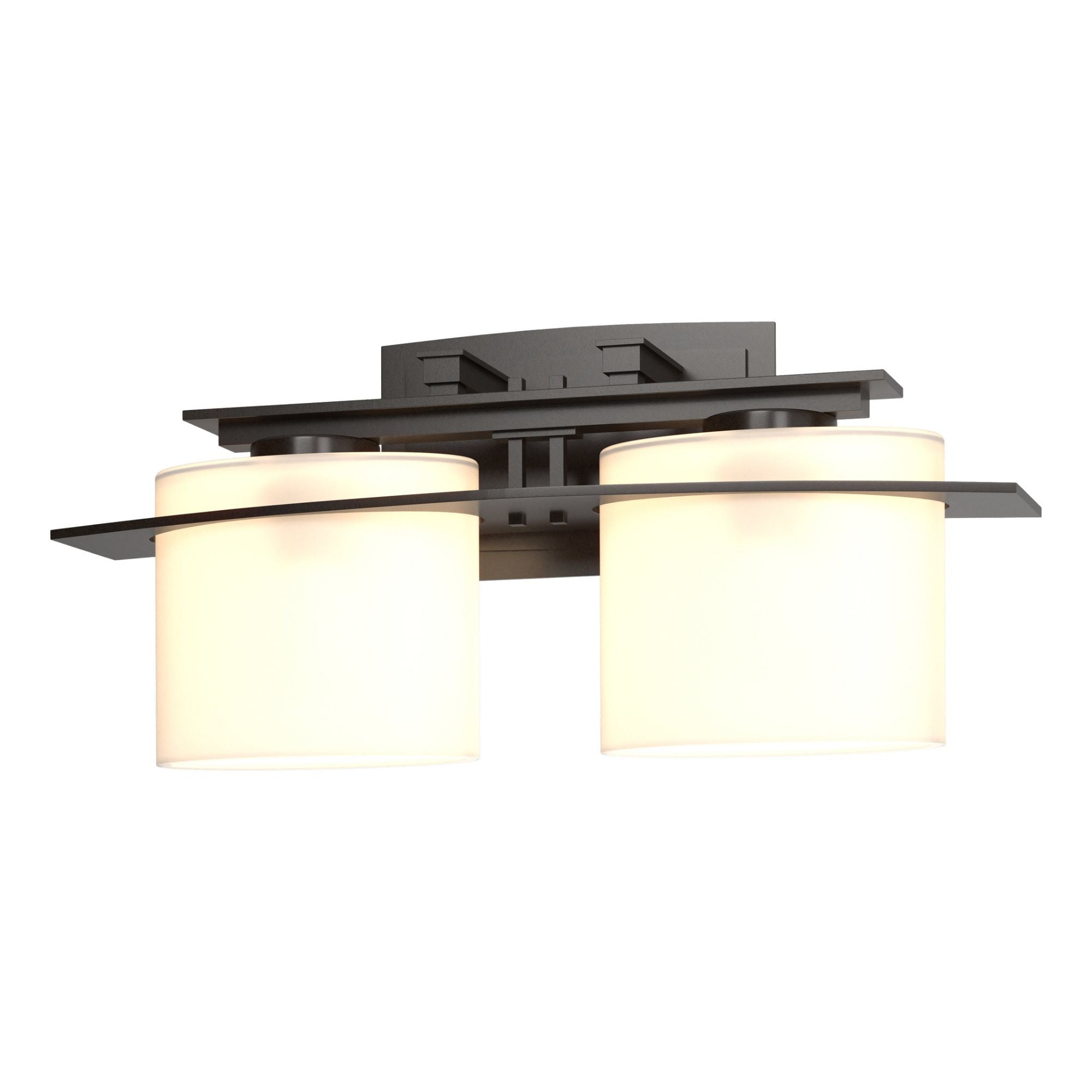 Arc Ellipse 2 Light Sconce 2-Light Opal Glass (GG) in Oil Rubbed Bronze