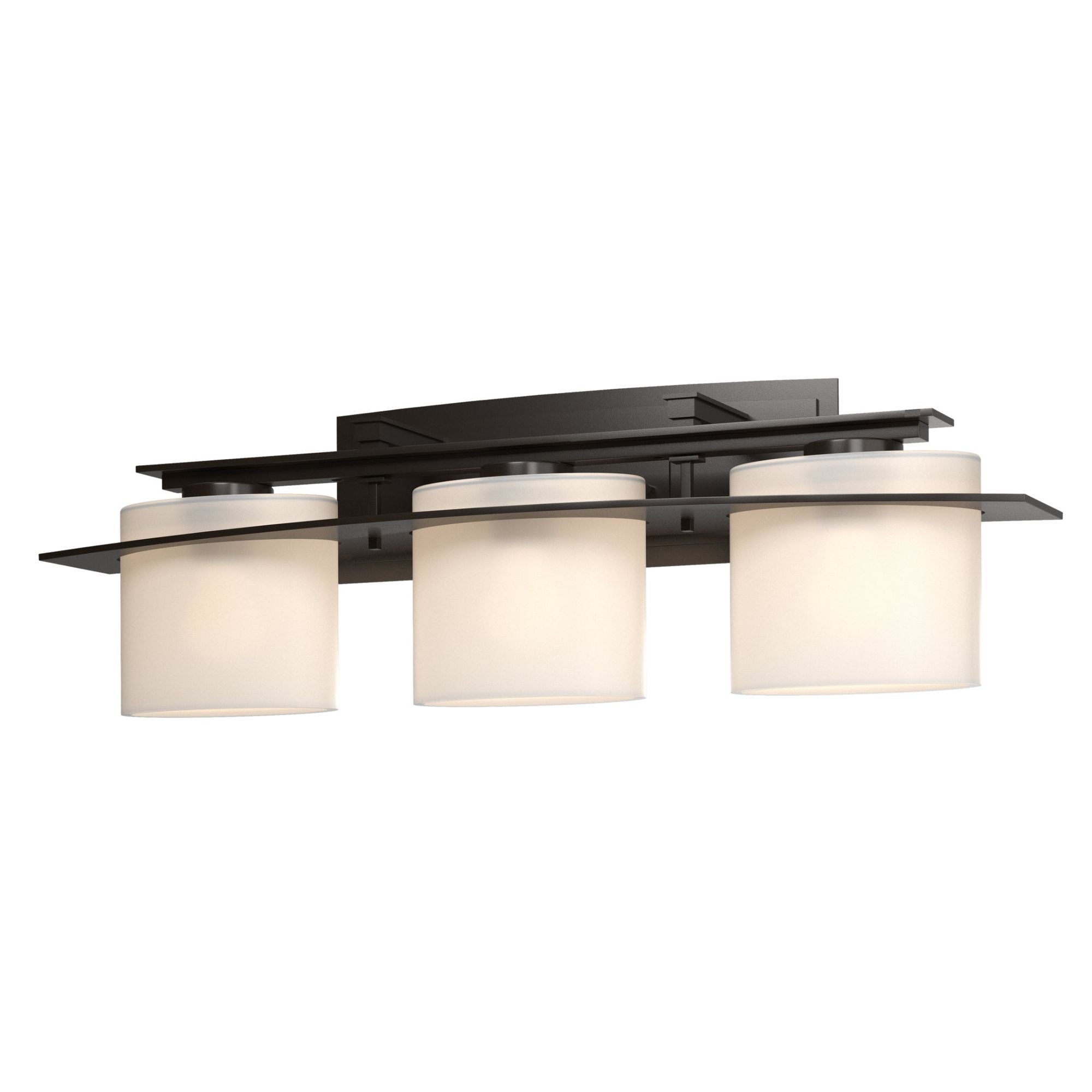 Arc Ellipse 3 Light Sconce 3-Light Opal Glass (GG) in Oil Rubbed Bronze