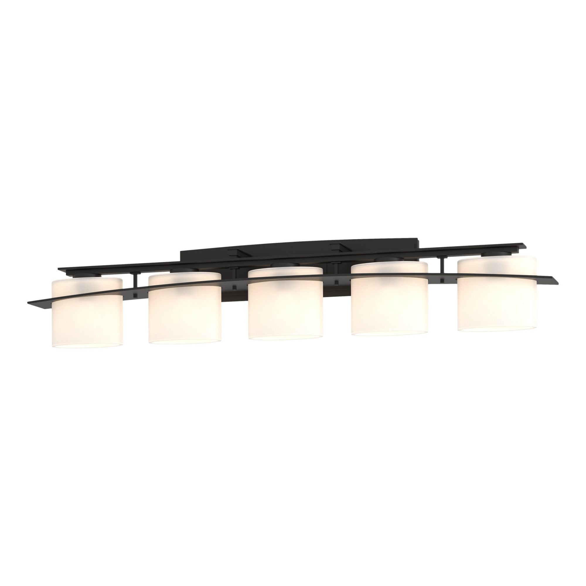 Arc Ellipse 5 Light Sconce 5-Light Opal Glass (GG) in Black