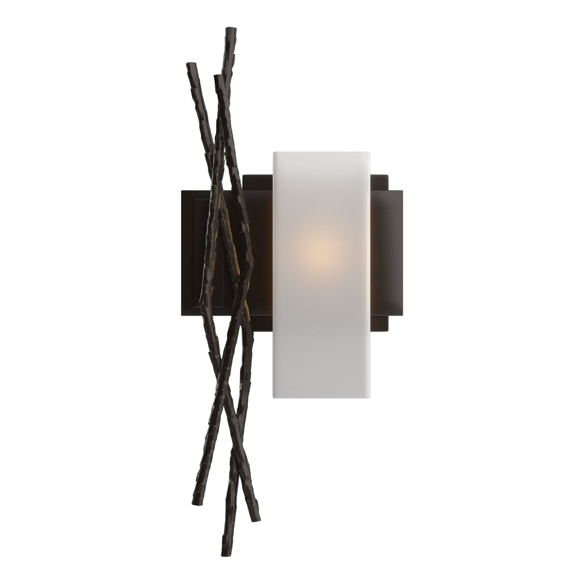 Brindille Sconce 1-Light Right Facing Opal Glass (GG) in Oil Rubbed Bronze