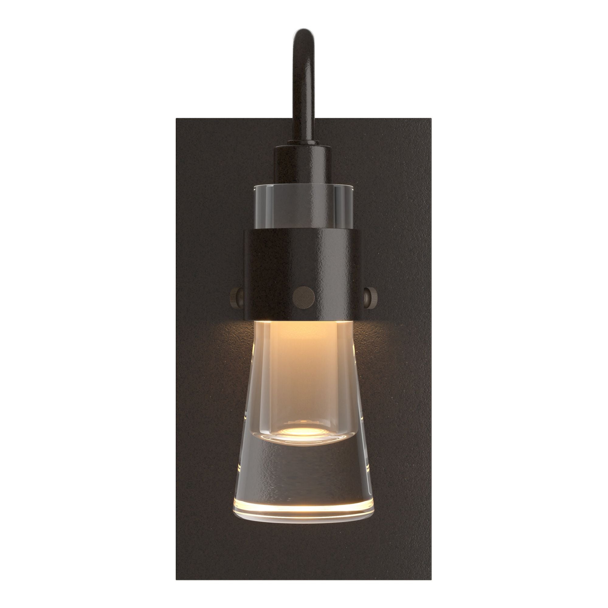 Erlenmeyer ADA Sconce 1-Light Clear Glass (ZM) in Oil Rubbed Bronze