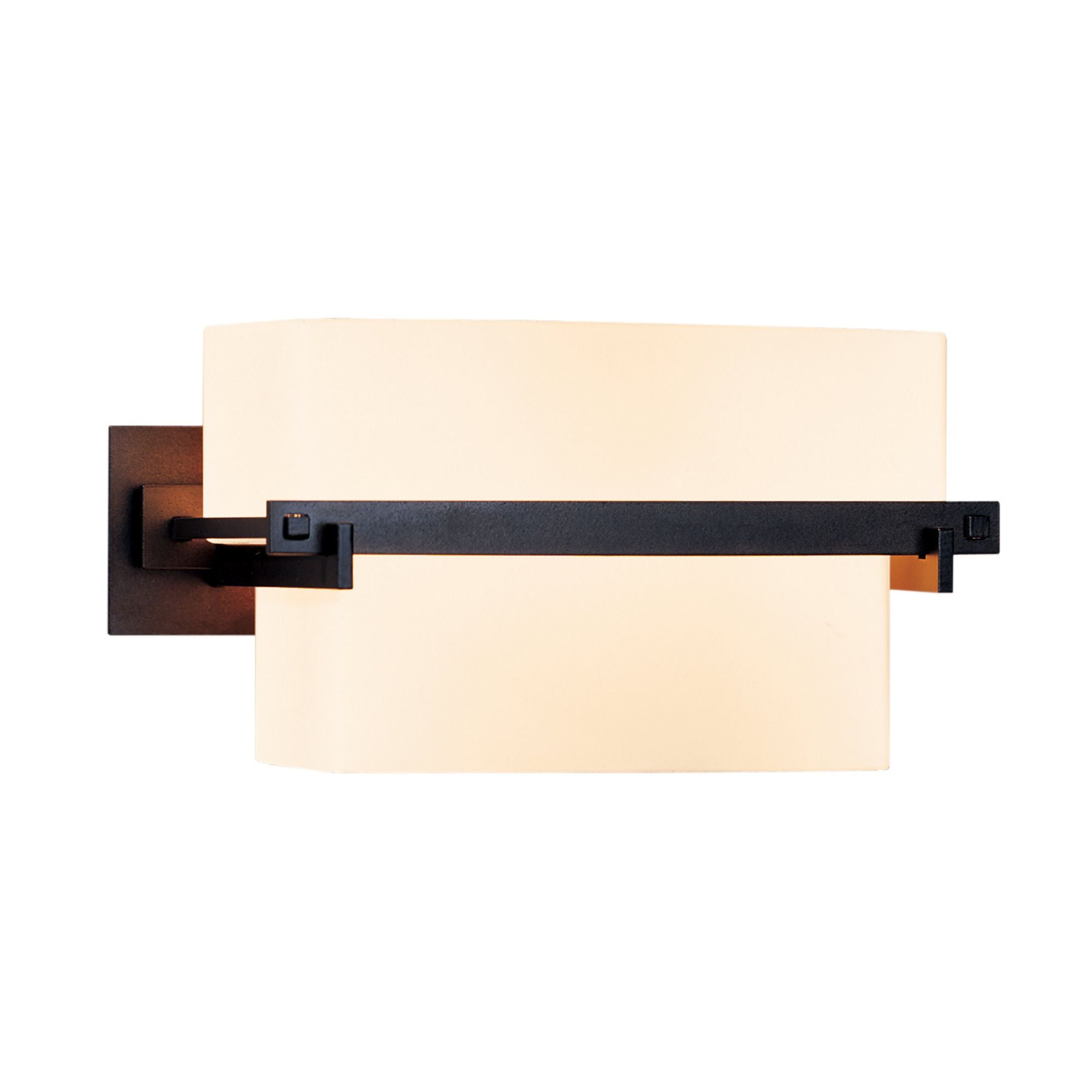 Kakomi 1 Light Sconce 2-Light Opal Glass (GG) in Dark Smoke