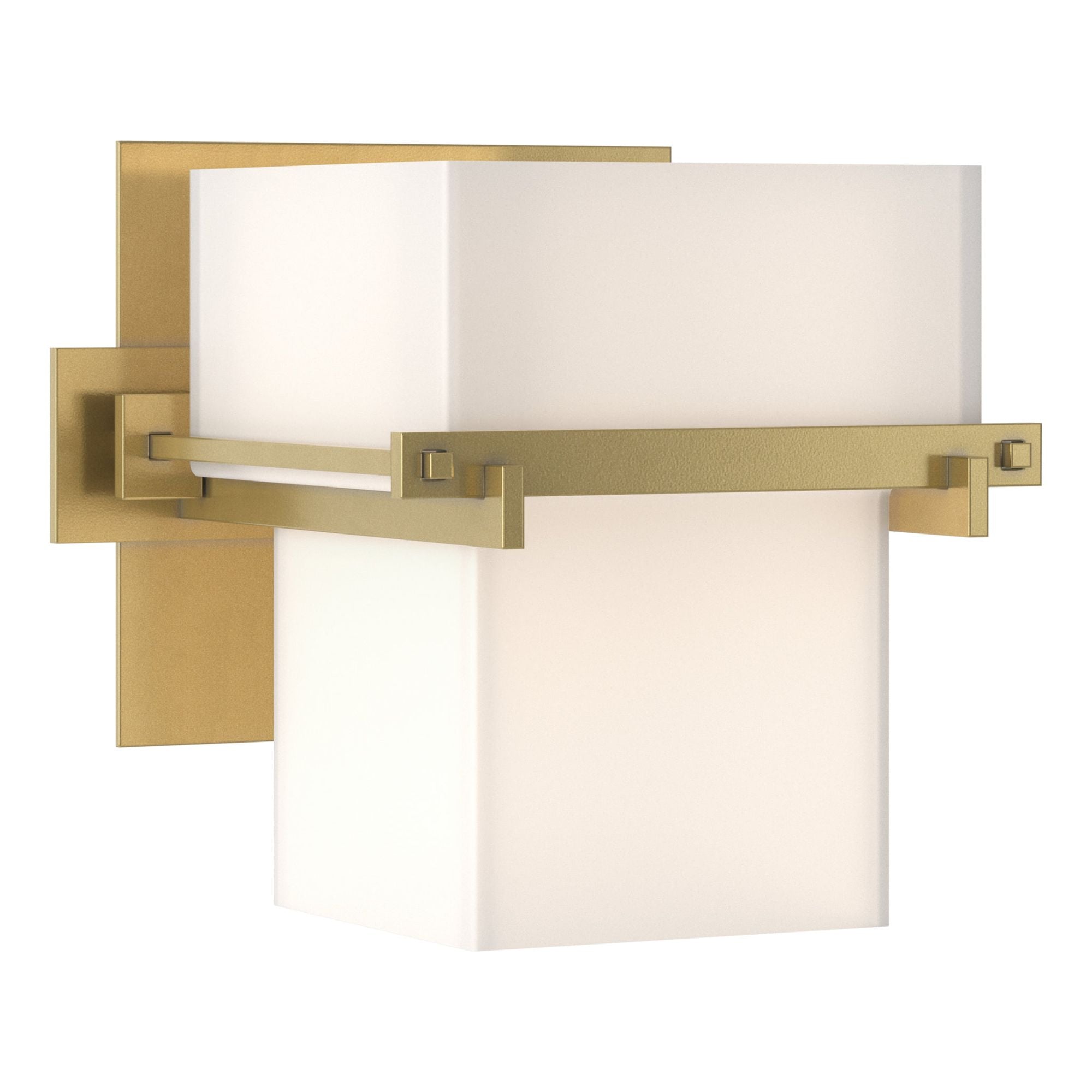 Kakomi 1 Light Sconce 1-Light Opal Glass (GG) in Modern Brass