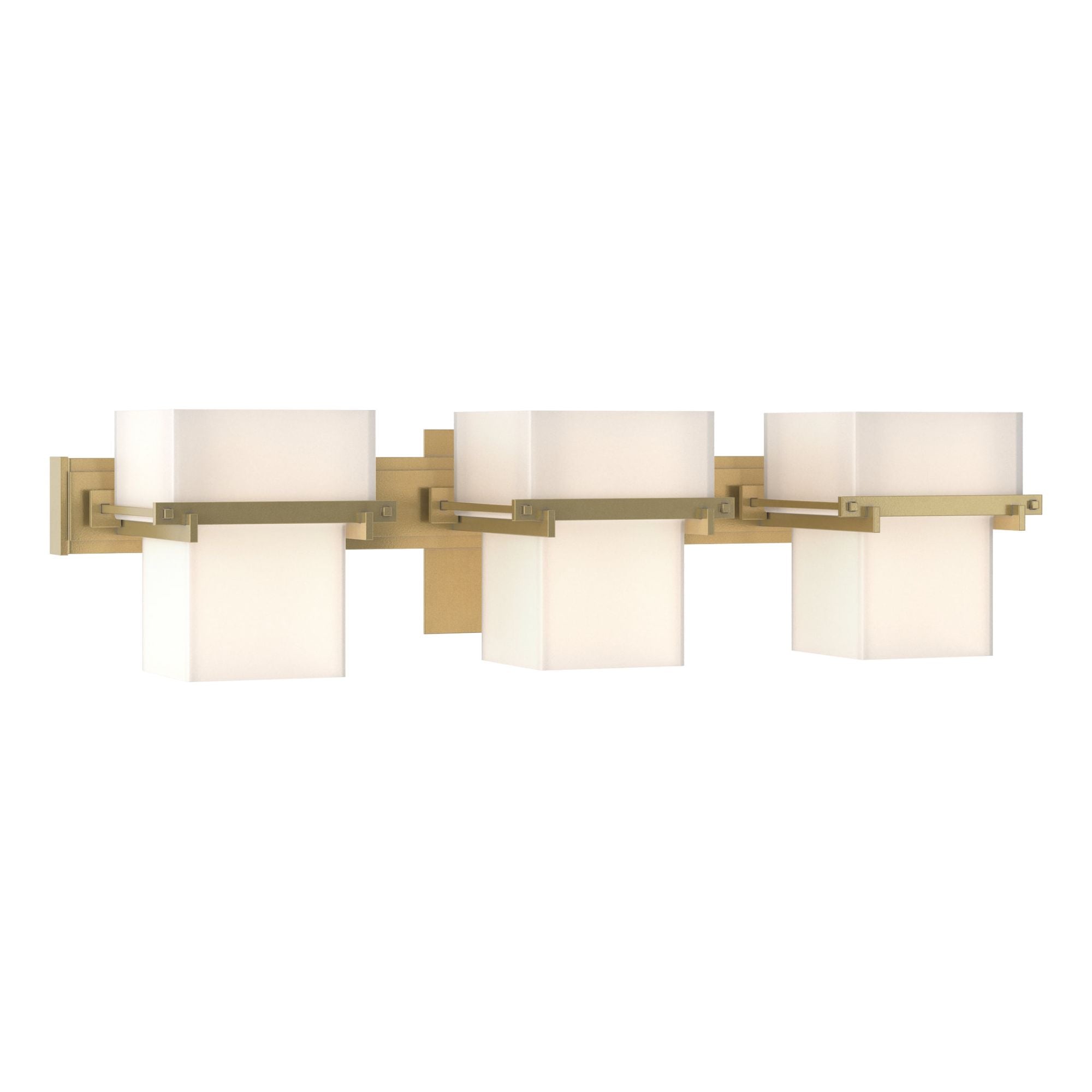 Kakomi 3 Light Sconce 3-Light Opal Glass (GG) in Modern Brass