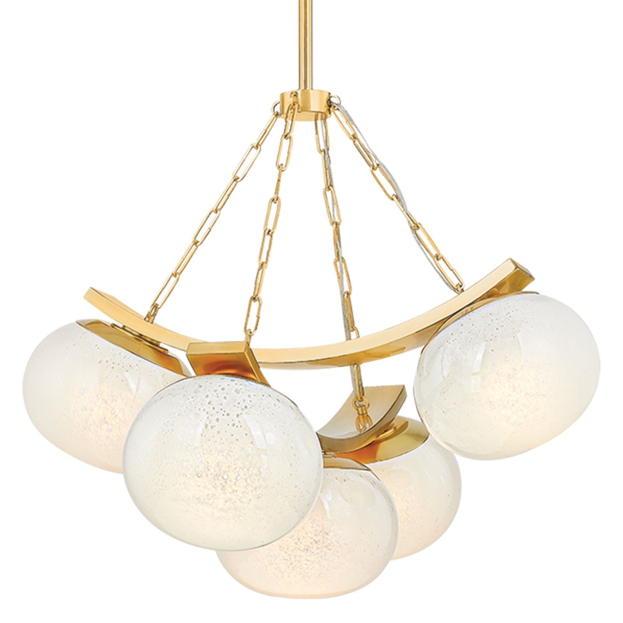 Duxbury 5-Light Chandelier in Aged Brass 31.75W x 26.75H