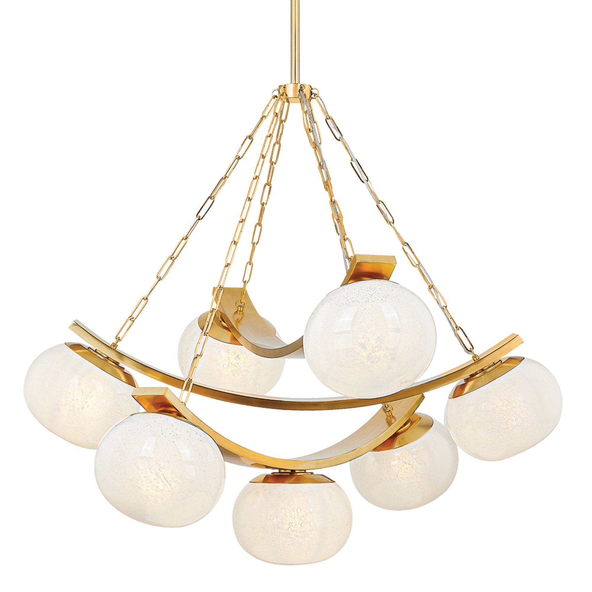 Duxbury 7-Light Chandelier in Aged Brass 43.75W x 39.75H