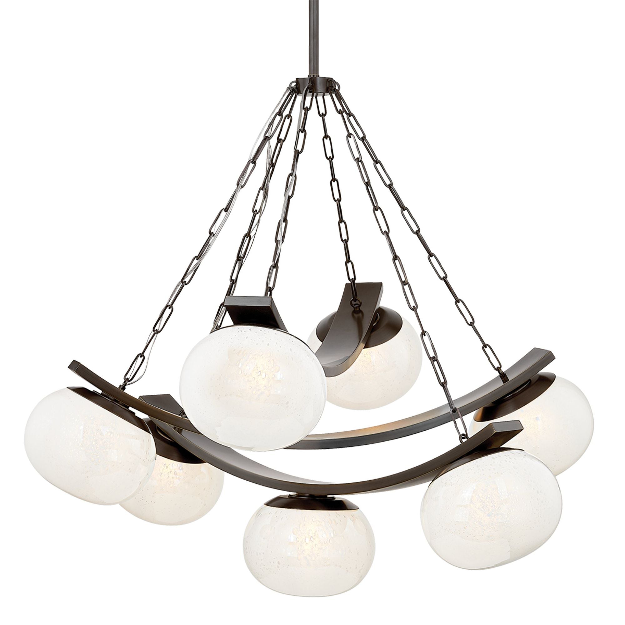 Duxbury 7-Light Chandelier in Distressed Bronze 43.75W x 39.75H