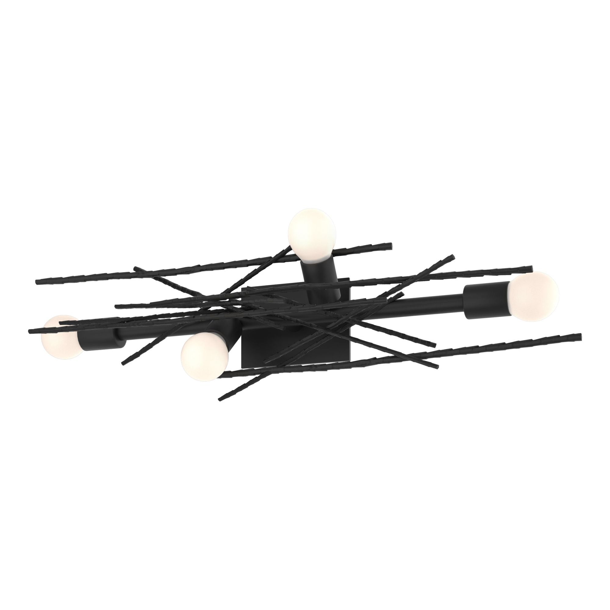 Brindille 4-Light Large Sconce/Semi-Flush 4-Light in Black