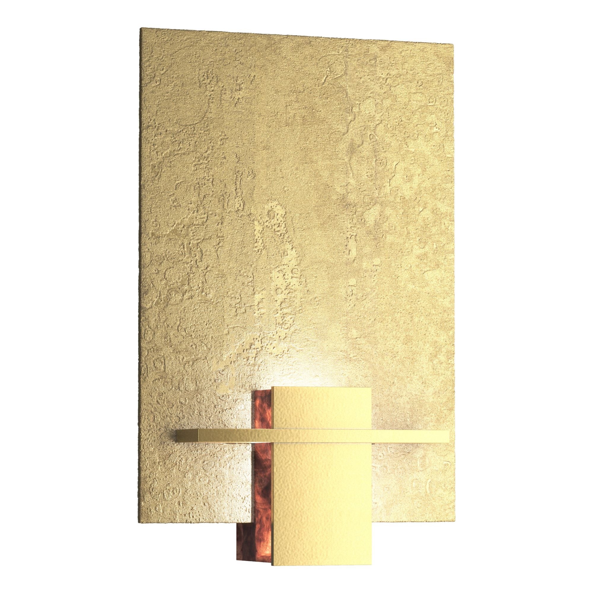 Aperture Sconce 1-Light Topaz Glass (ZB) in Modern Brass
