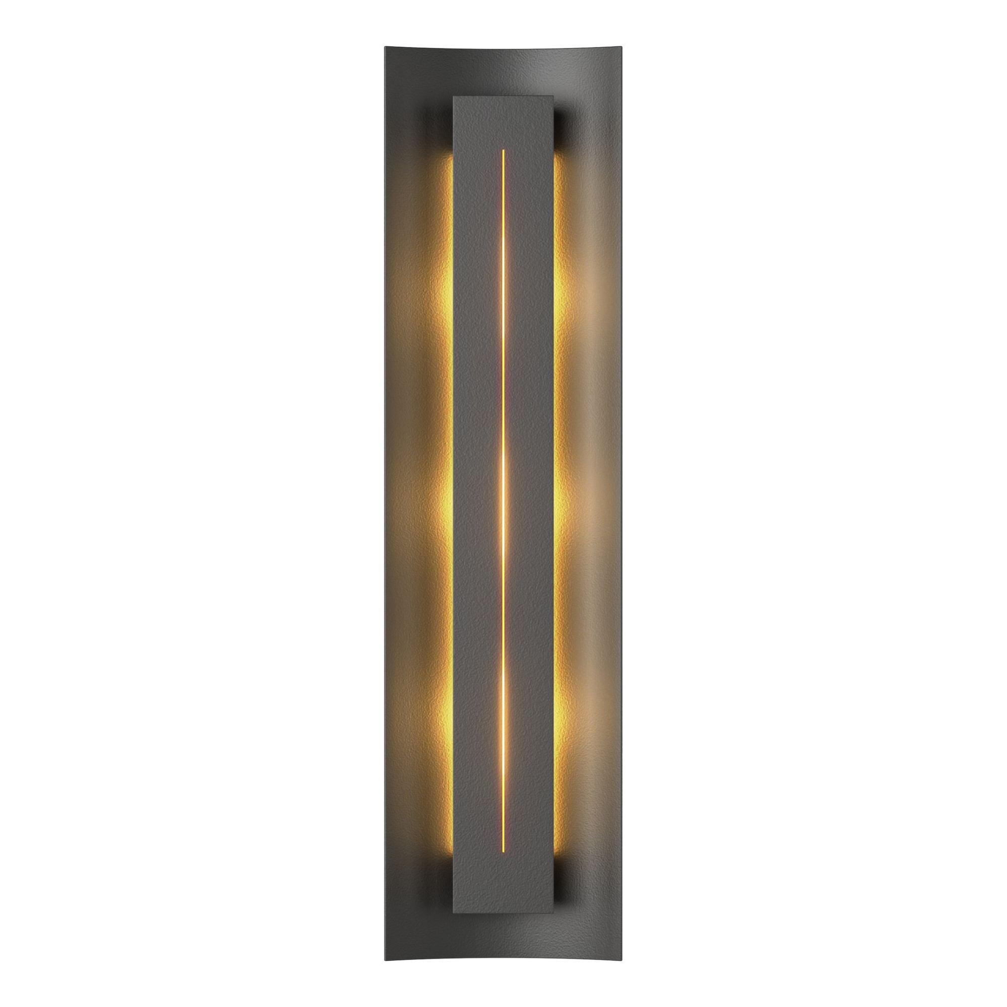 Gallery Sconce 3-Light Ivory Art Glass (CC) in Black