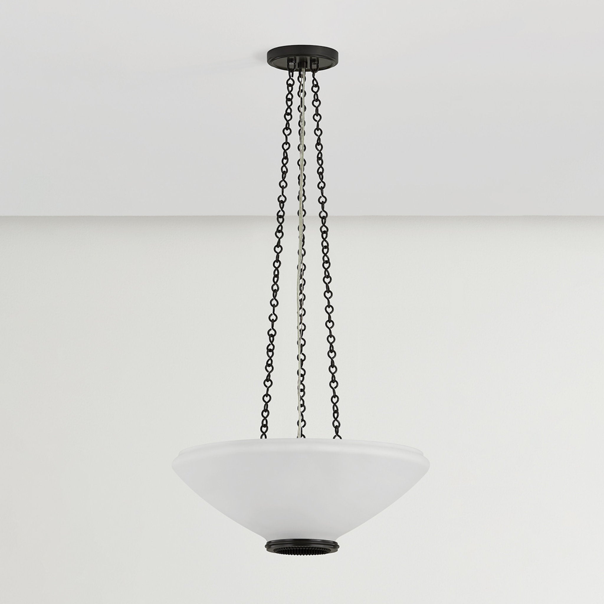 Awosting 3-Light Pendant in Distressed Bronze 17W x 6.25H