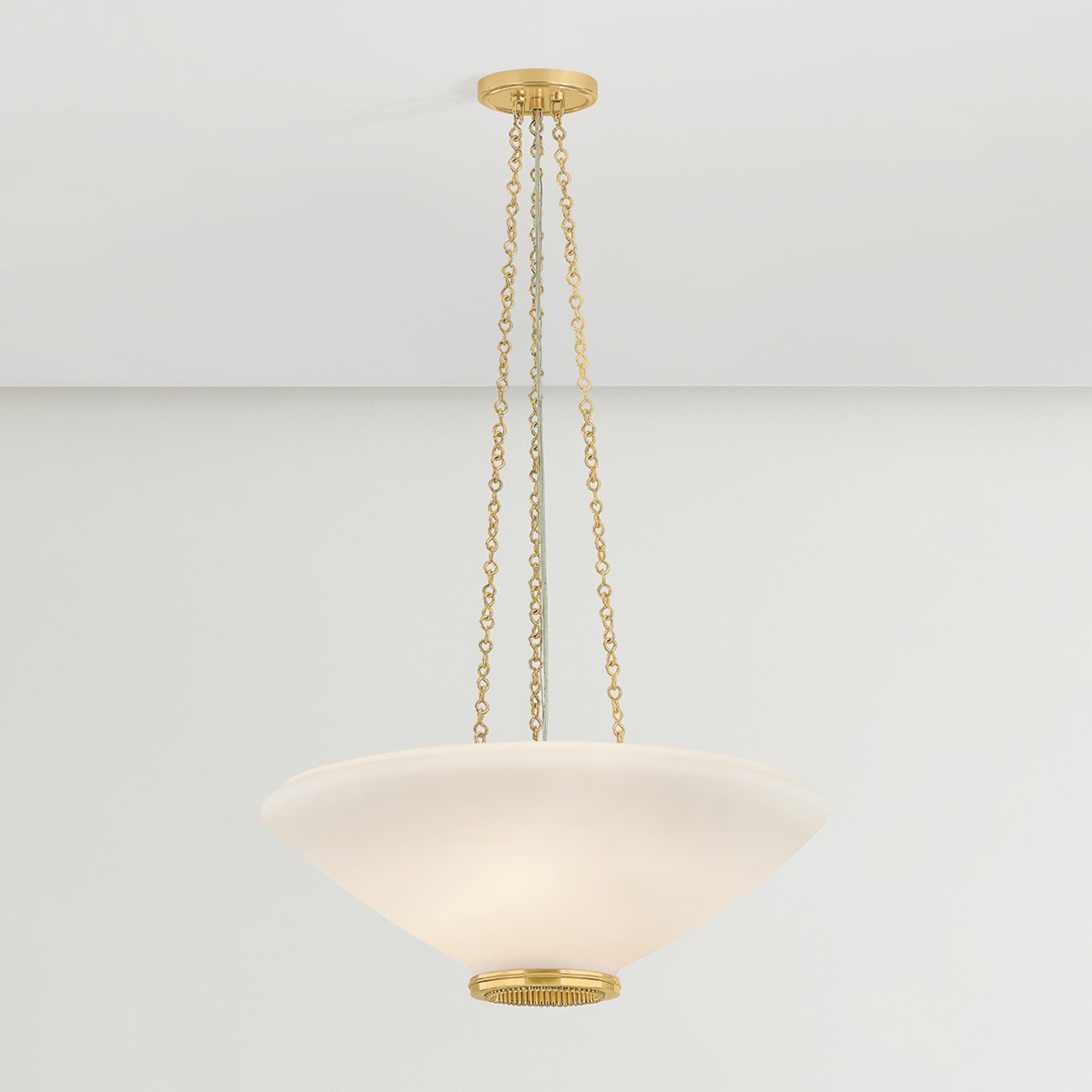 Awosting 3-Light Pendant in Aged Brass 22W x 8.25H