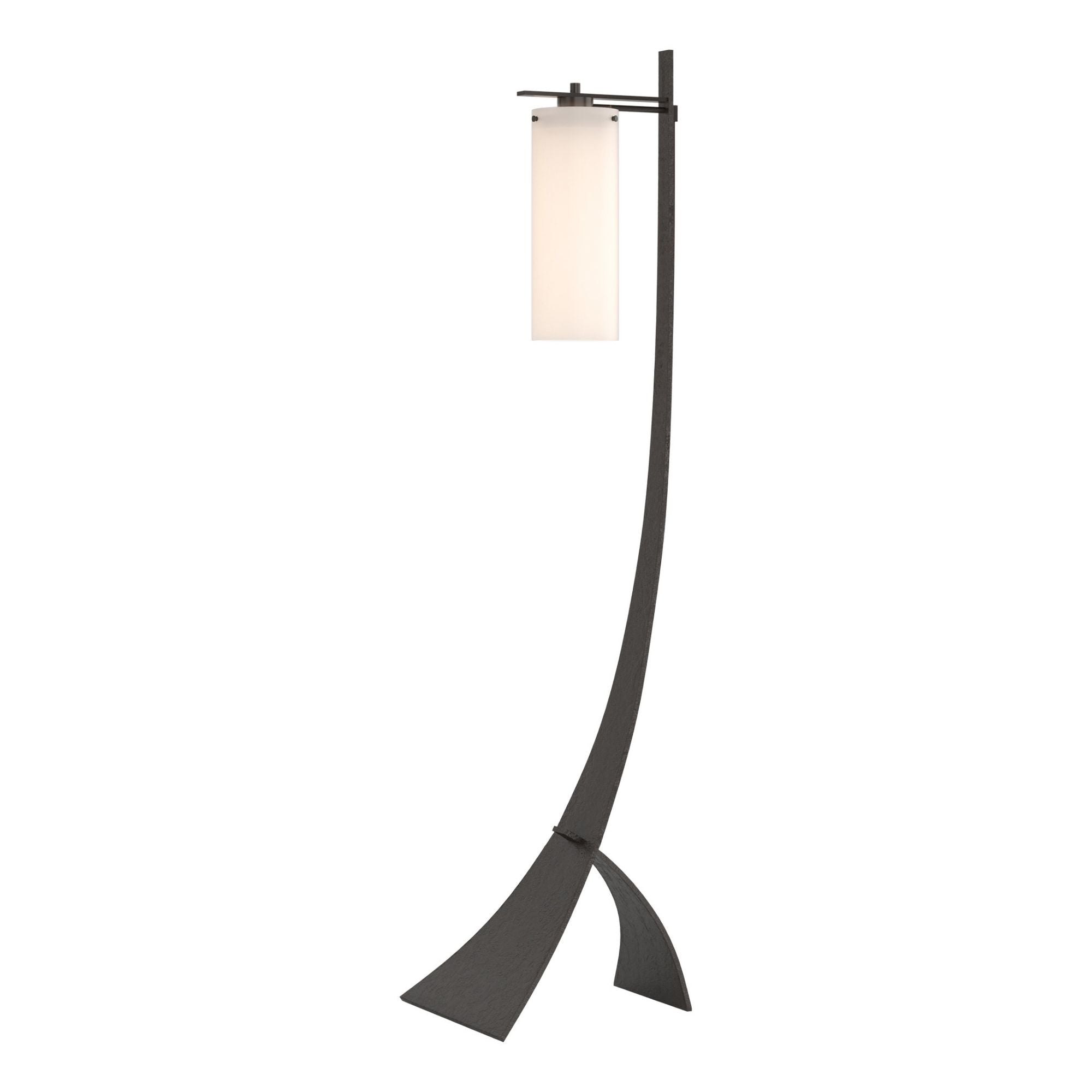 Stasis Floor Lamp 1-Light Opal Glass (GG) in Oil Rubbed Bronze