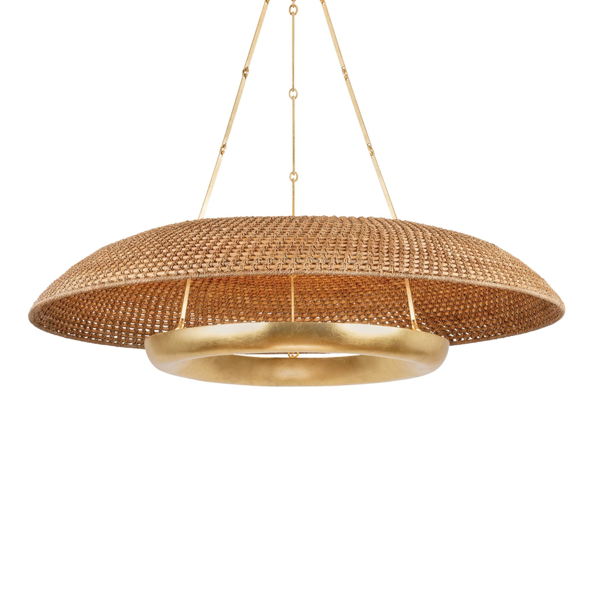 Oaklyn 6-Light Chandelier in Vintage Gold Leaf 48W x 11.75H