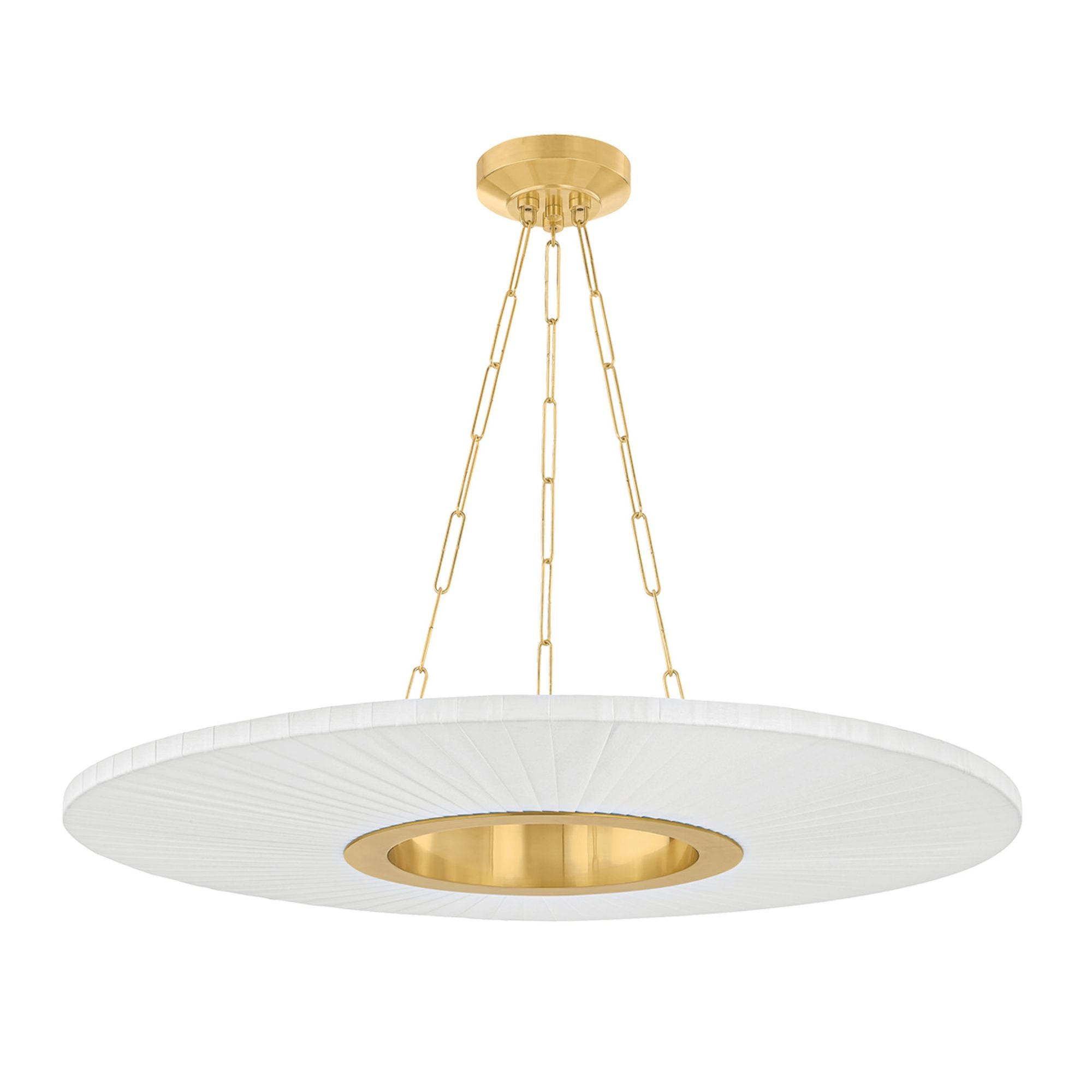 Prattsburgh 1-Light Chandelier in Aged Brass 40W x 3.75H