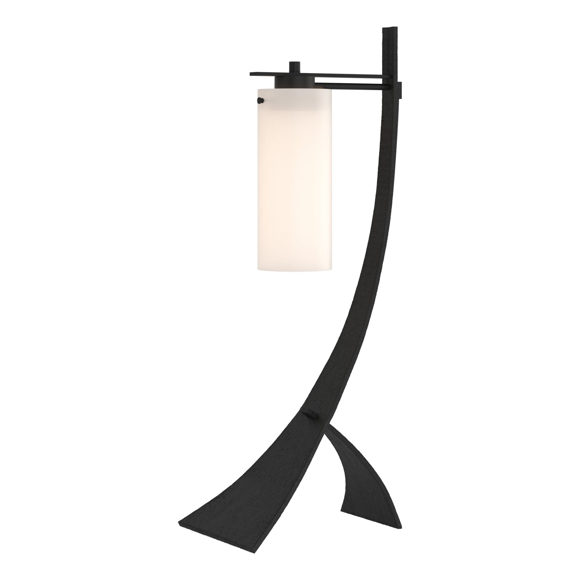 Stasis Table Lamp 1-Light Opal Glass (GG) in Black